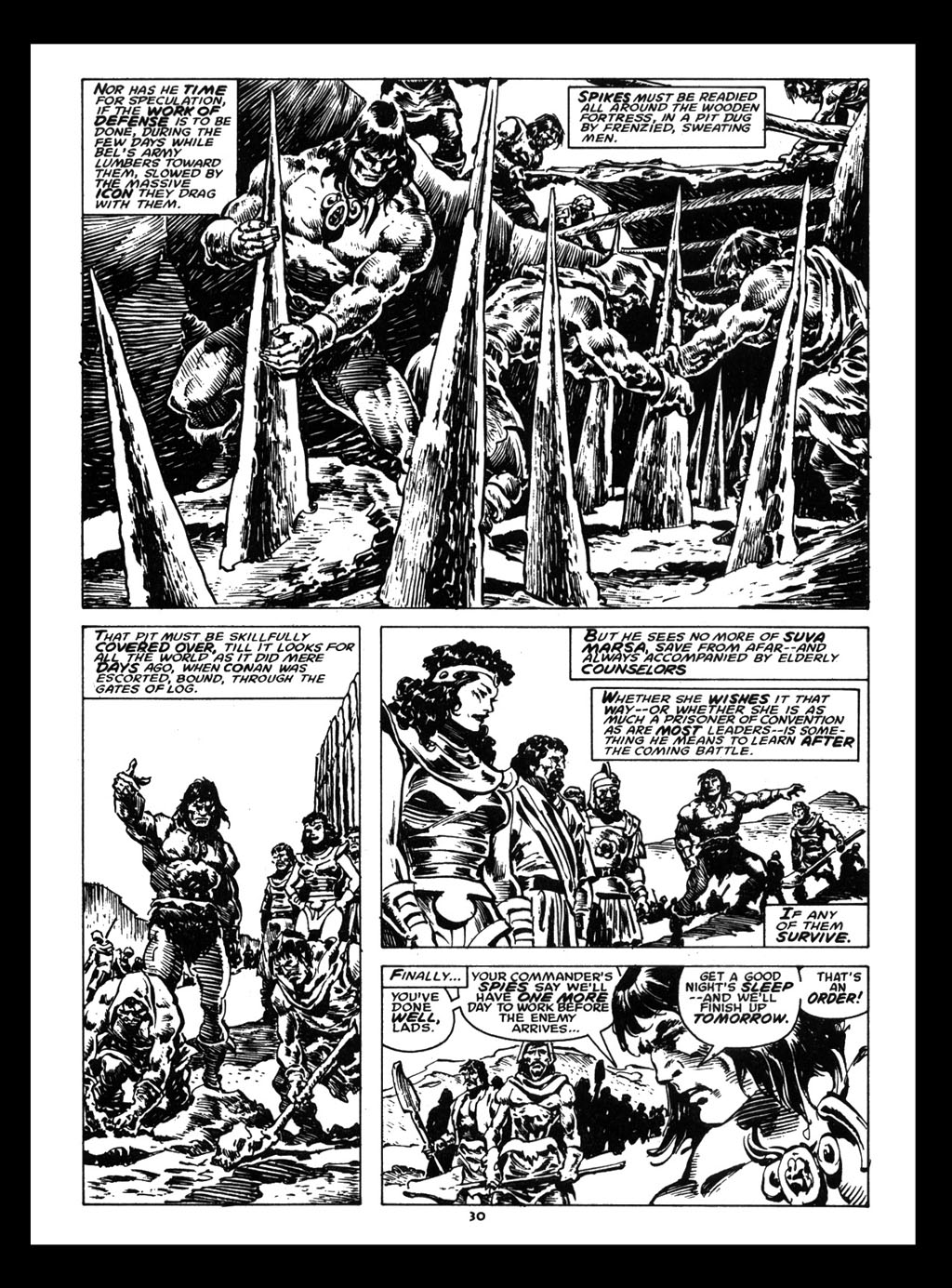 Read online The Savage Sword Of Conan comic -  Issue #212 - 31
