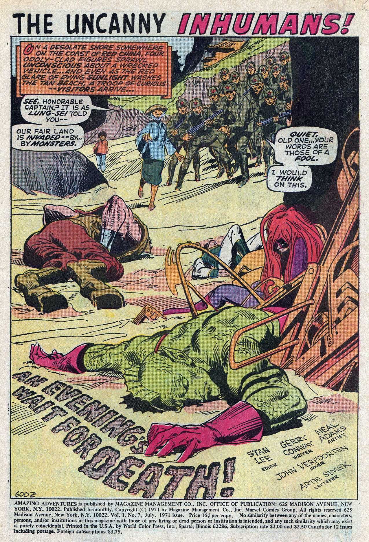 Read online Amazing Adventures (1970) comic -  Issue #7 - 3