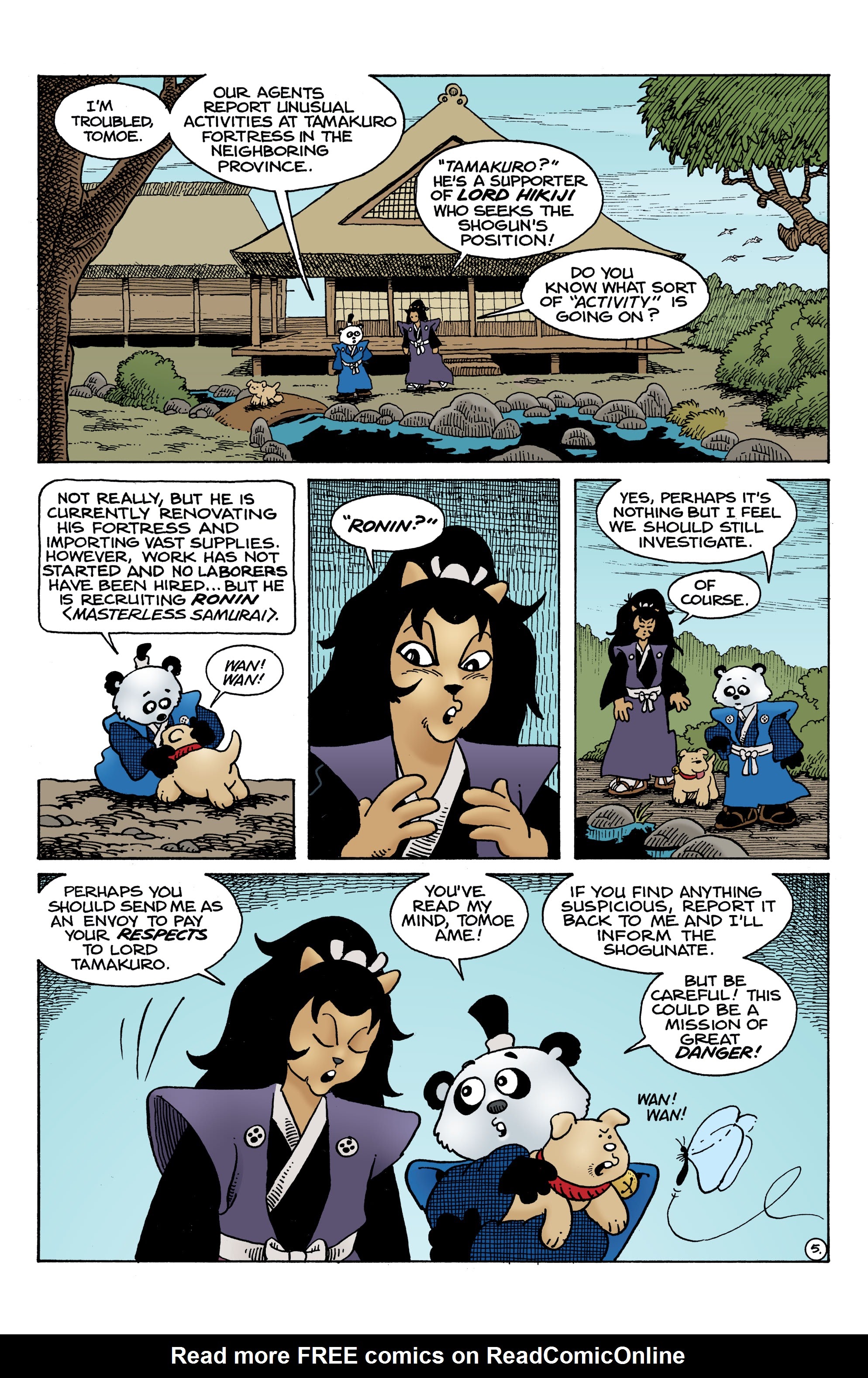 Read online Usagi Yojimbo: The Dragon Bellow Conspiracy comic -  Issue #1 - 6
