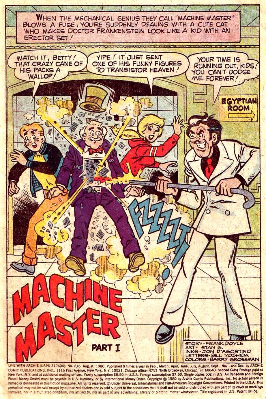 Read online Life With Archie (1958) comic -  Issue #216 - 3