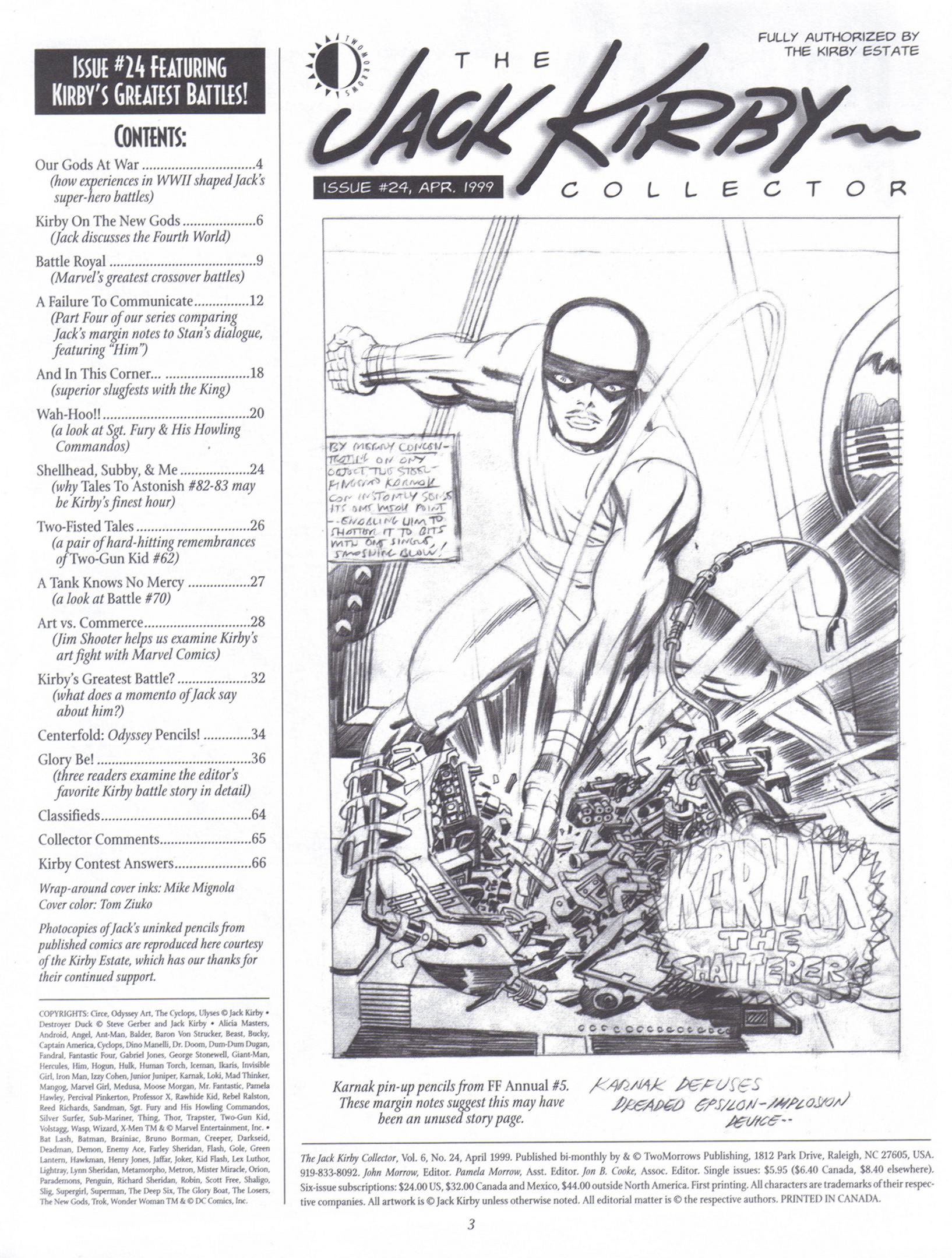Read online The Jack Kirby Collector comic -  Issue #24 - 3