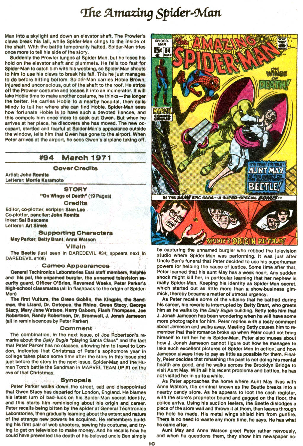 Read online The Official Marvel Index to The Amazing Spider-Man comic -  Issue #4 - 12