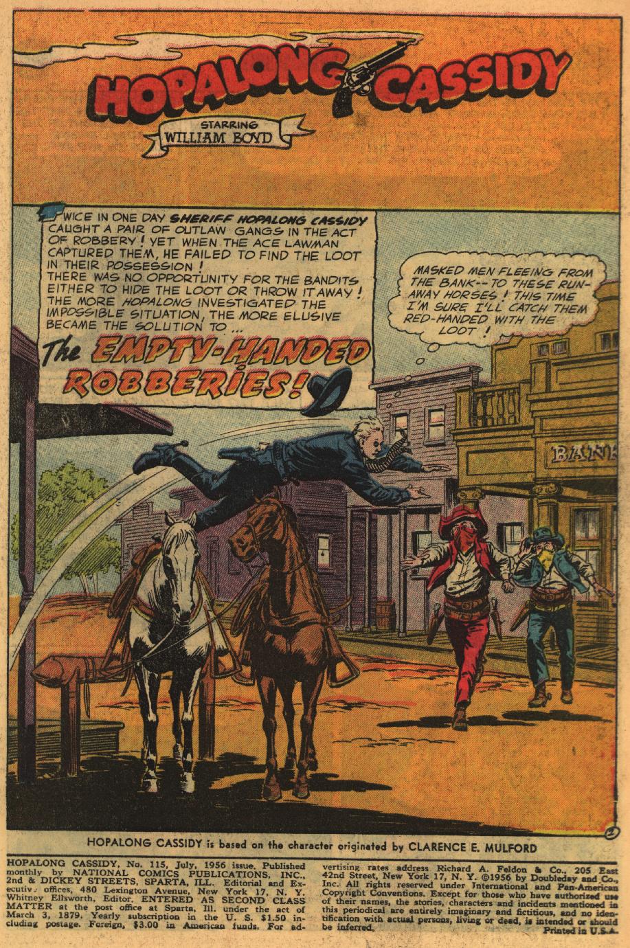 Read online Hopalong Cassidy comic -  Issue #115 - 3