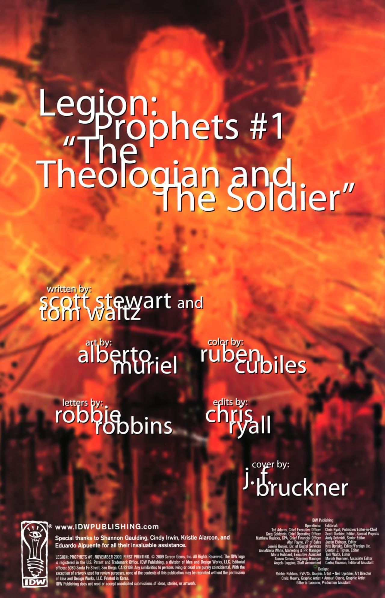 Read online Legion: Prophets comic -  Issue #1 - 2