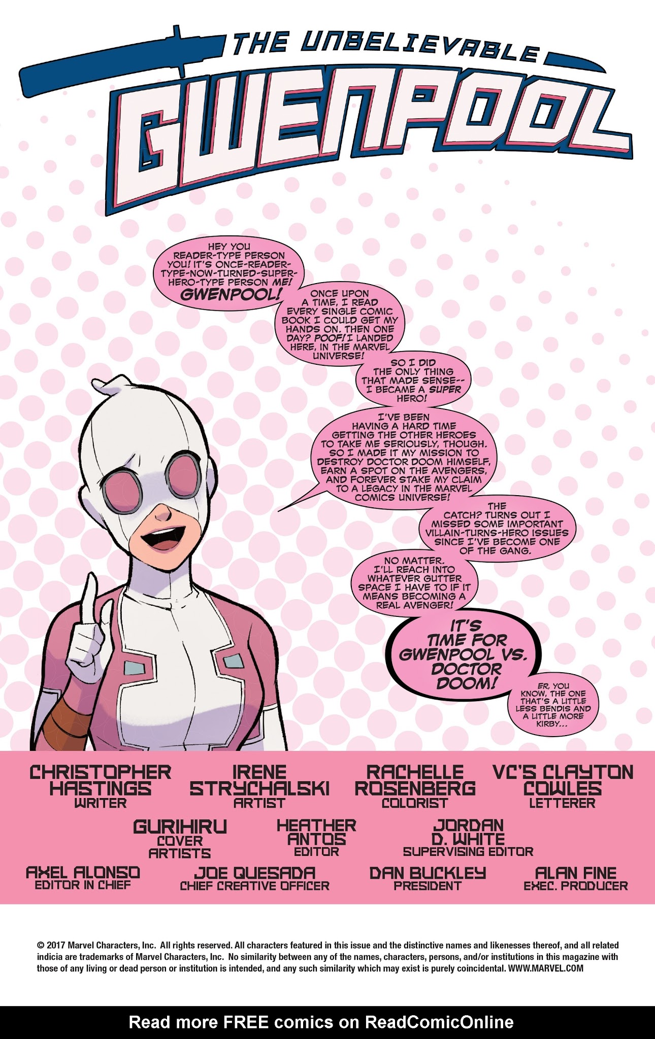 Read online The Unbelievable Gwenpool comic -  Issue #23 - 2