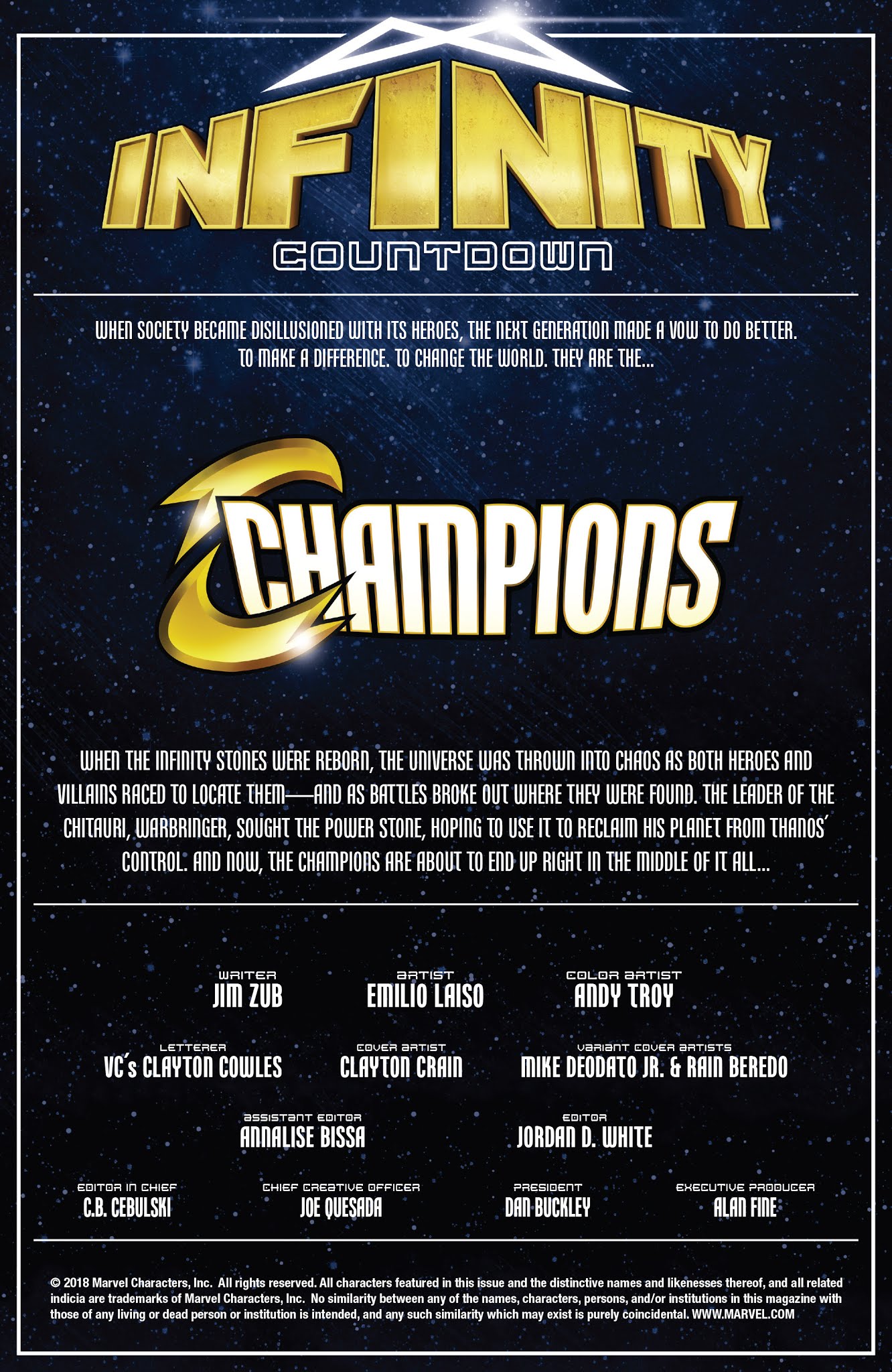 Read online Infinity Countdown: Champions comic -  Issue #1 - 2