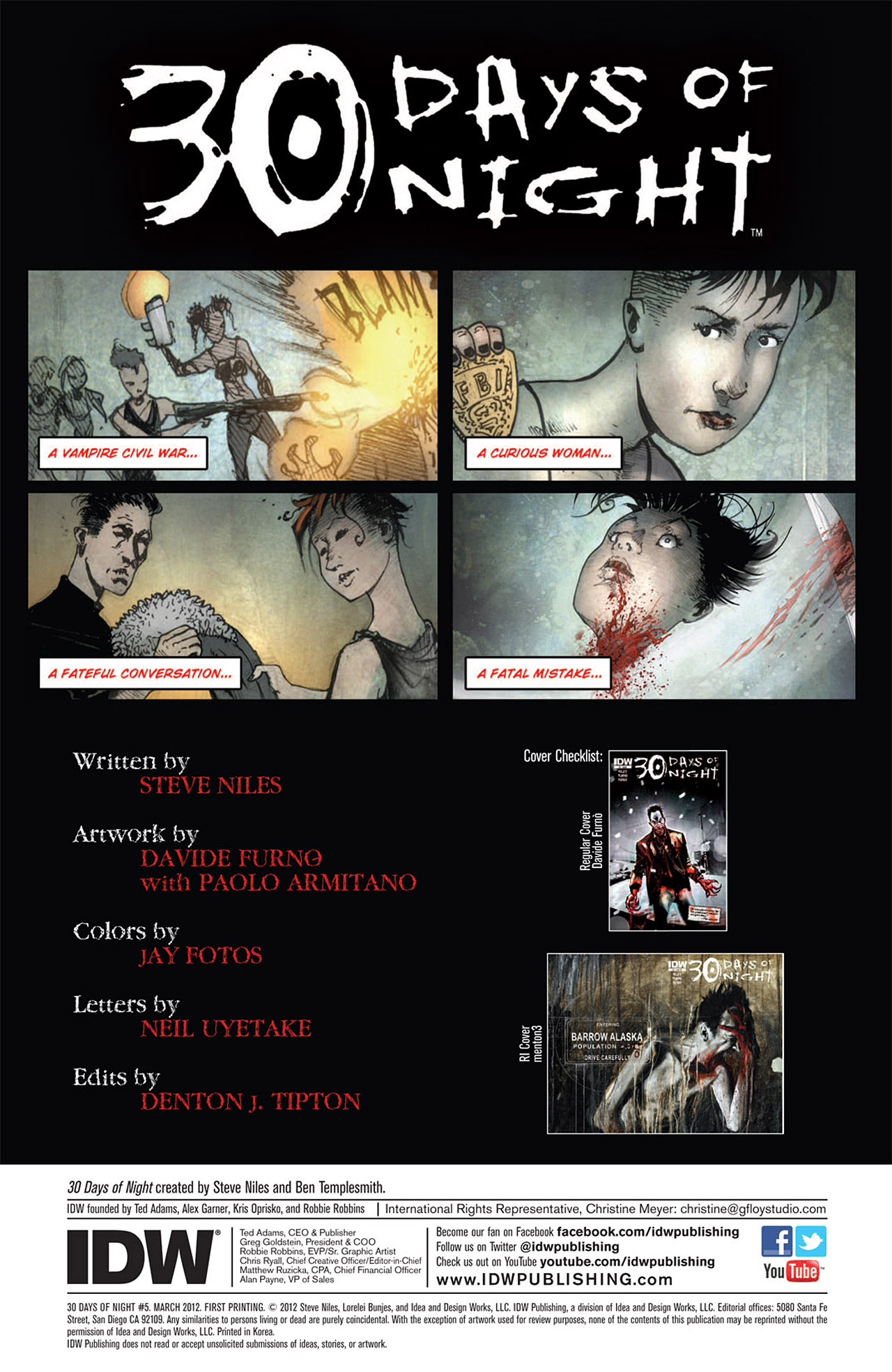 Read online 30 Days of Night (2011) comic -  Issue #5 - 3