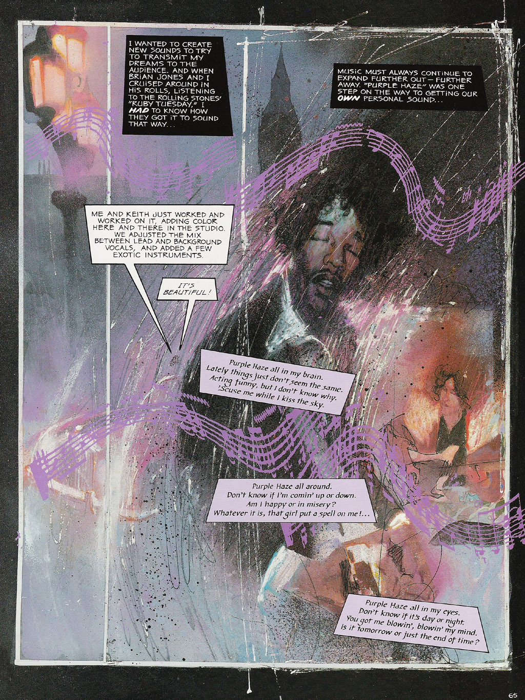 Read online Voodoo Child - The Illustrated Legend of Jimi Hendrix comic -  Issue # TPB - 68