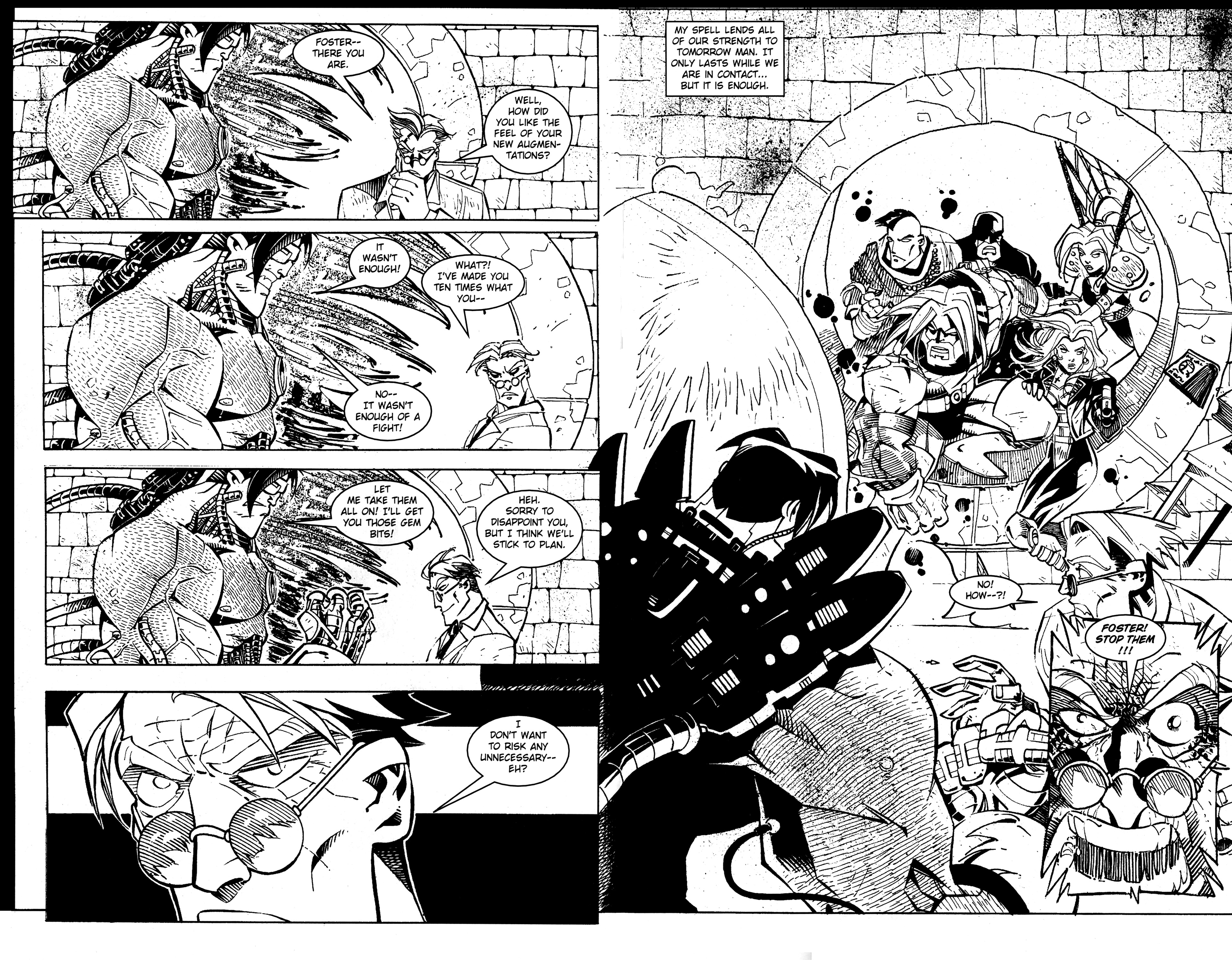 Read online Warrior Nun: Black & White comic -  Issue #16 - 13