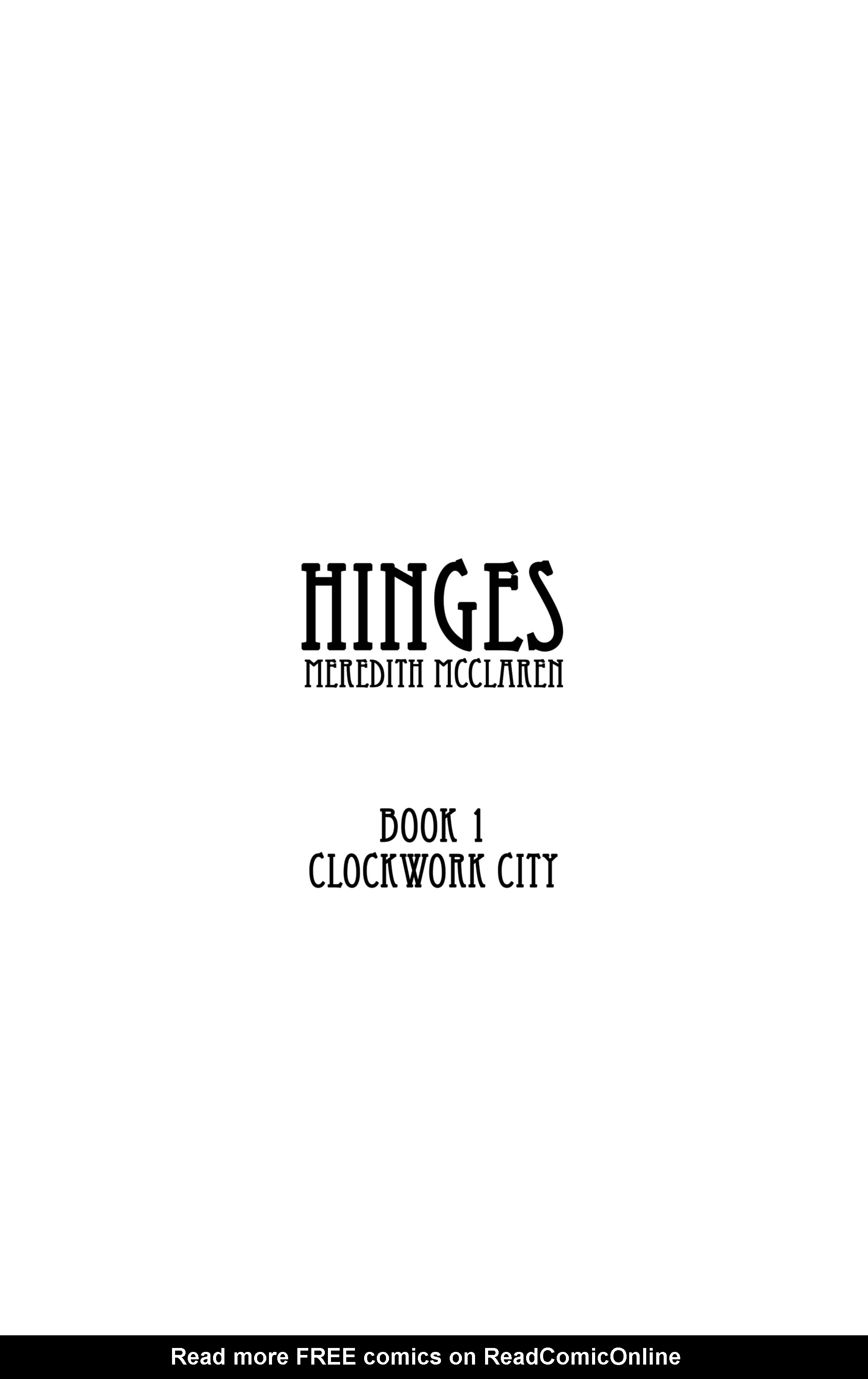 Read online Hinges: Clockwork City comic -  Issue # TPB - 2