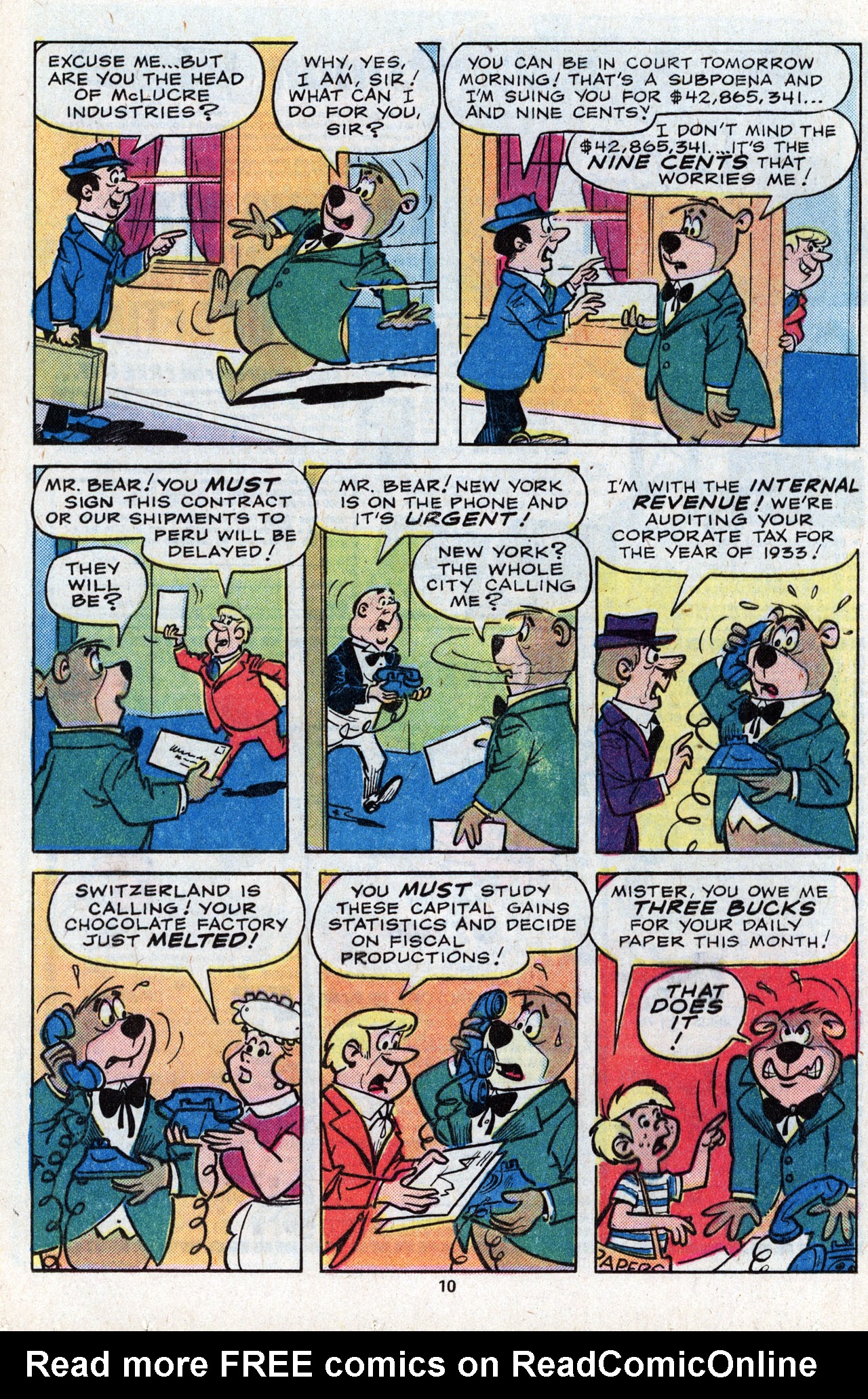 Read online Yogi Bear comic -  Issue #7 - 12