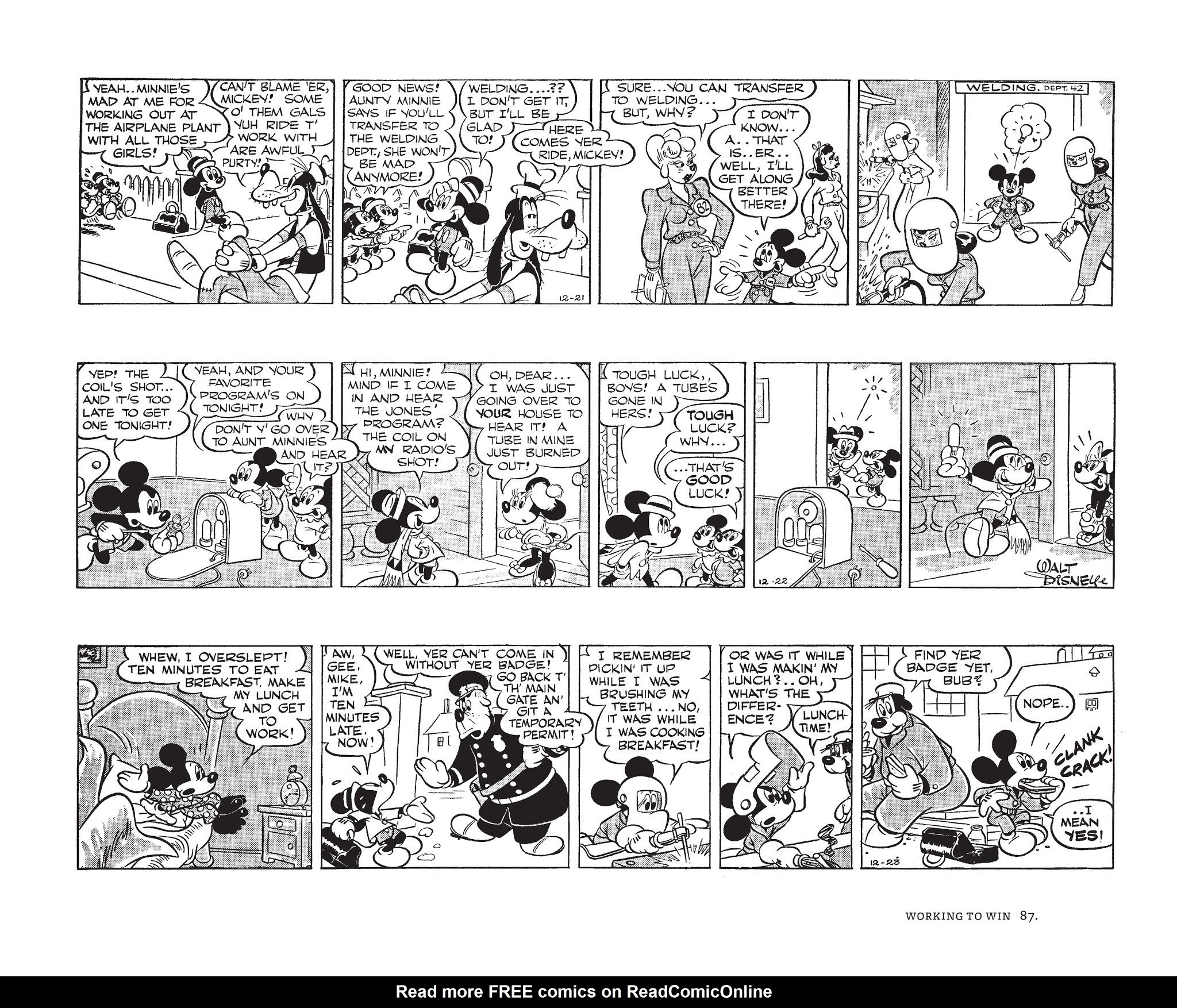Read online Walt Disney's Mickey Mouse by Floyd Gottfredson comic -  Issue # TPB 7 (Part 1) - 87