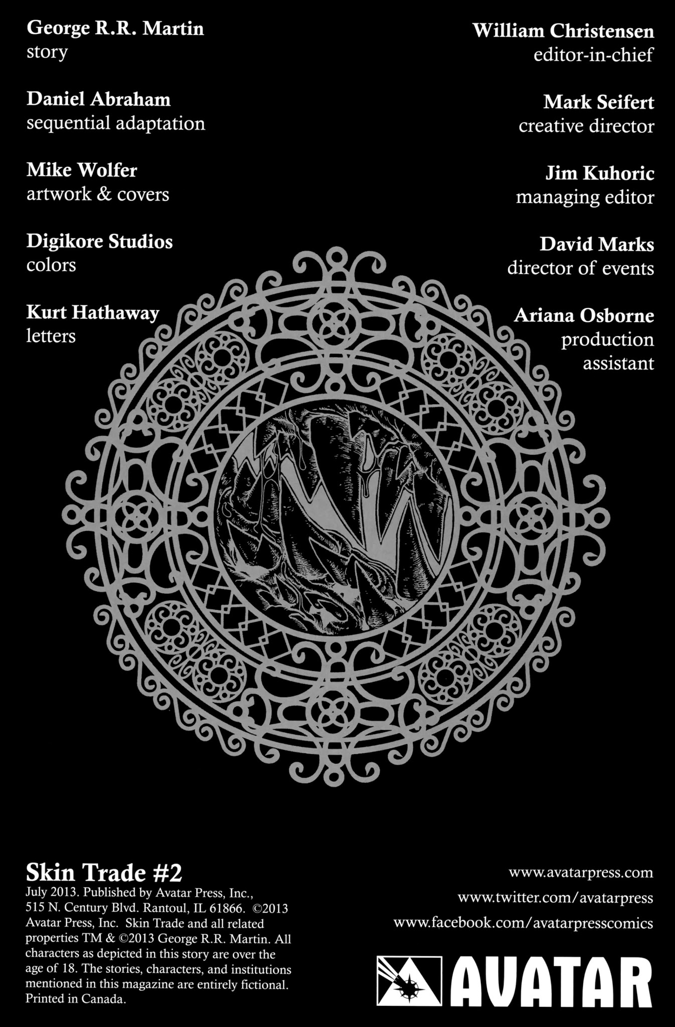 Read online Skin Trade comic -  Issue #2 - 2