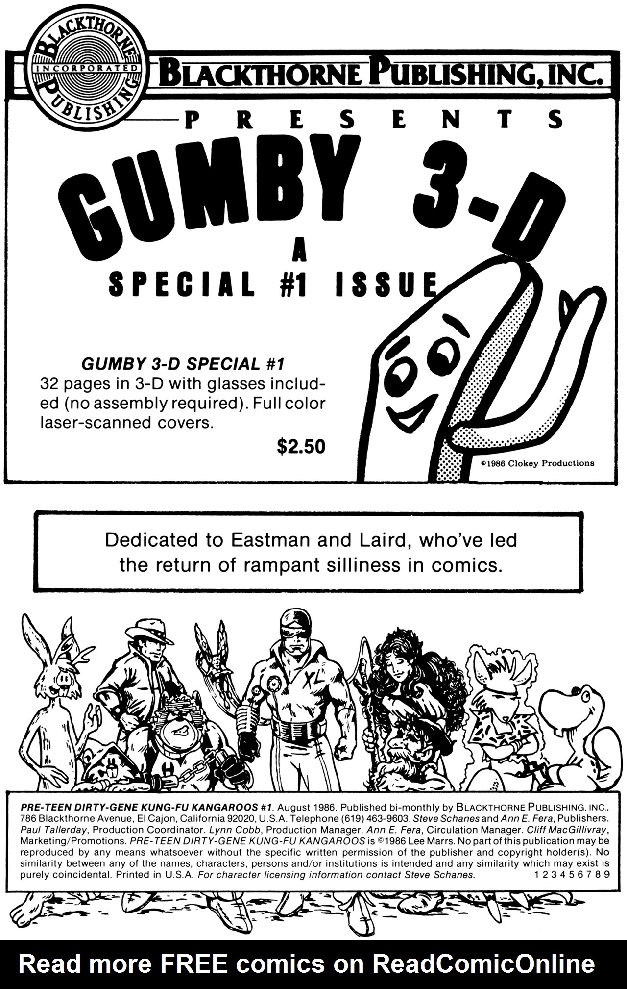 Read online Pre-Teen Dirty-Gene Kung-Fu Kangaroos comic -  Issue #1 - 2