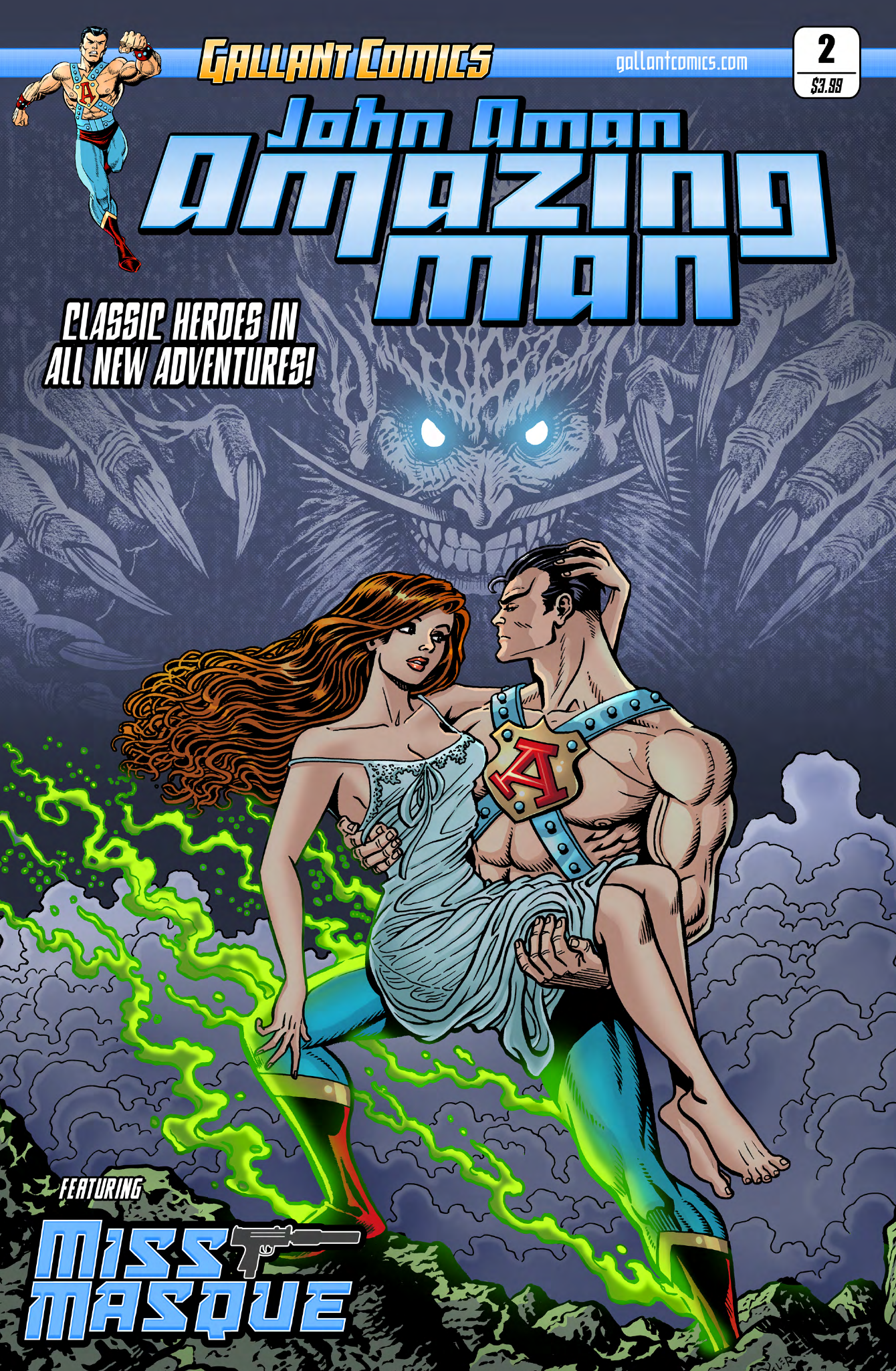 Read online John Aman Amazing Man comic -  Issue #2 - 1