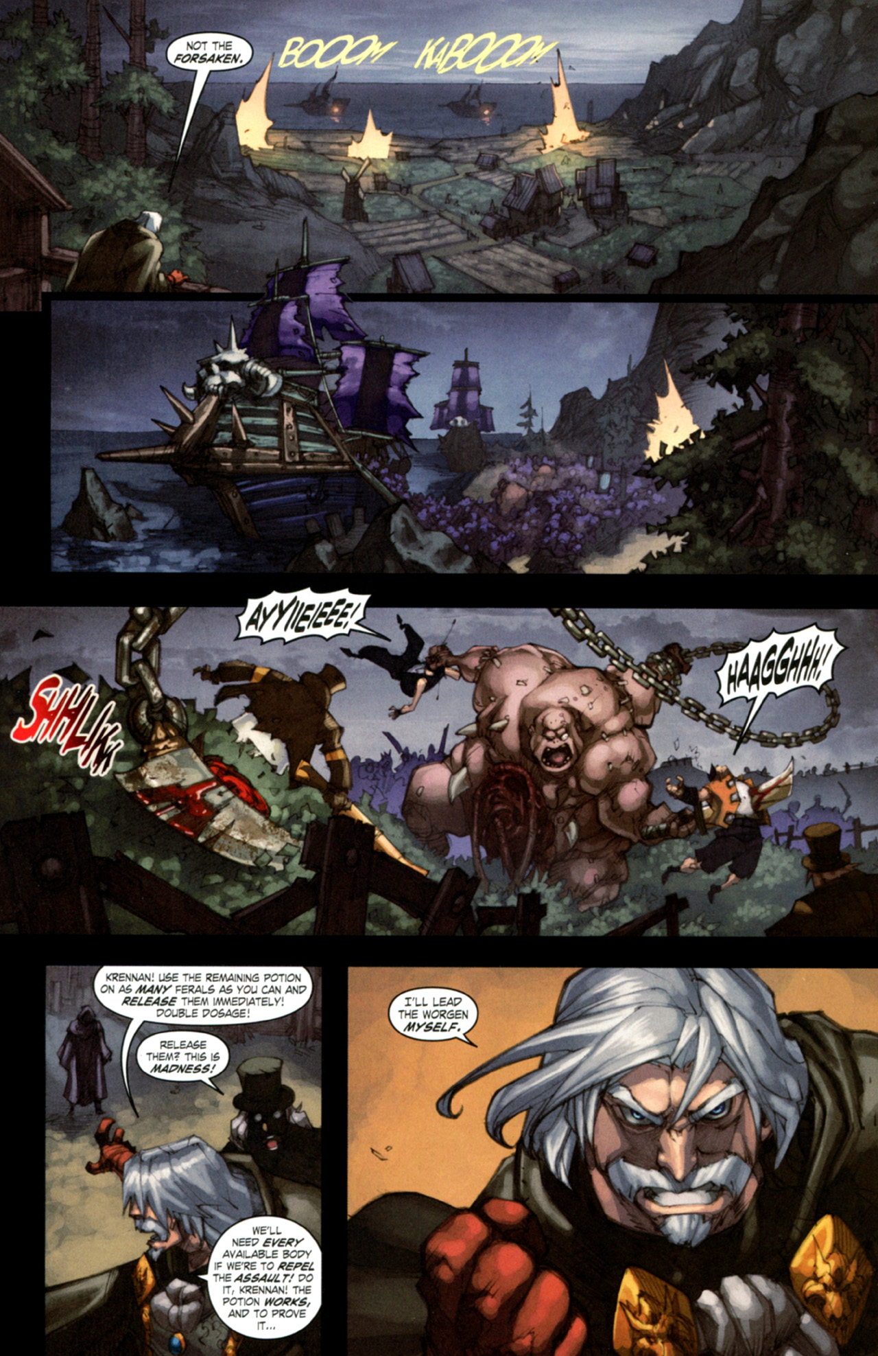 Read online World of Warcraft: Curse of the Worgen comic -  Issue #5 - 7