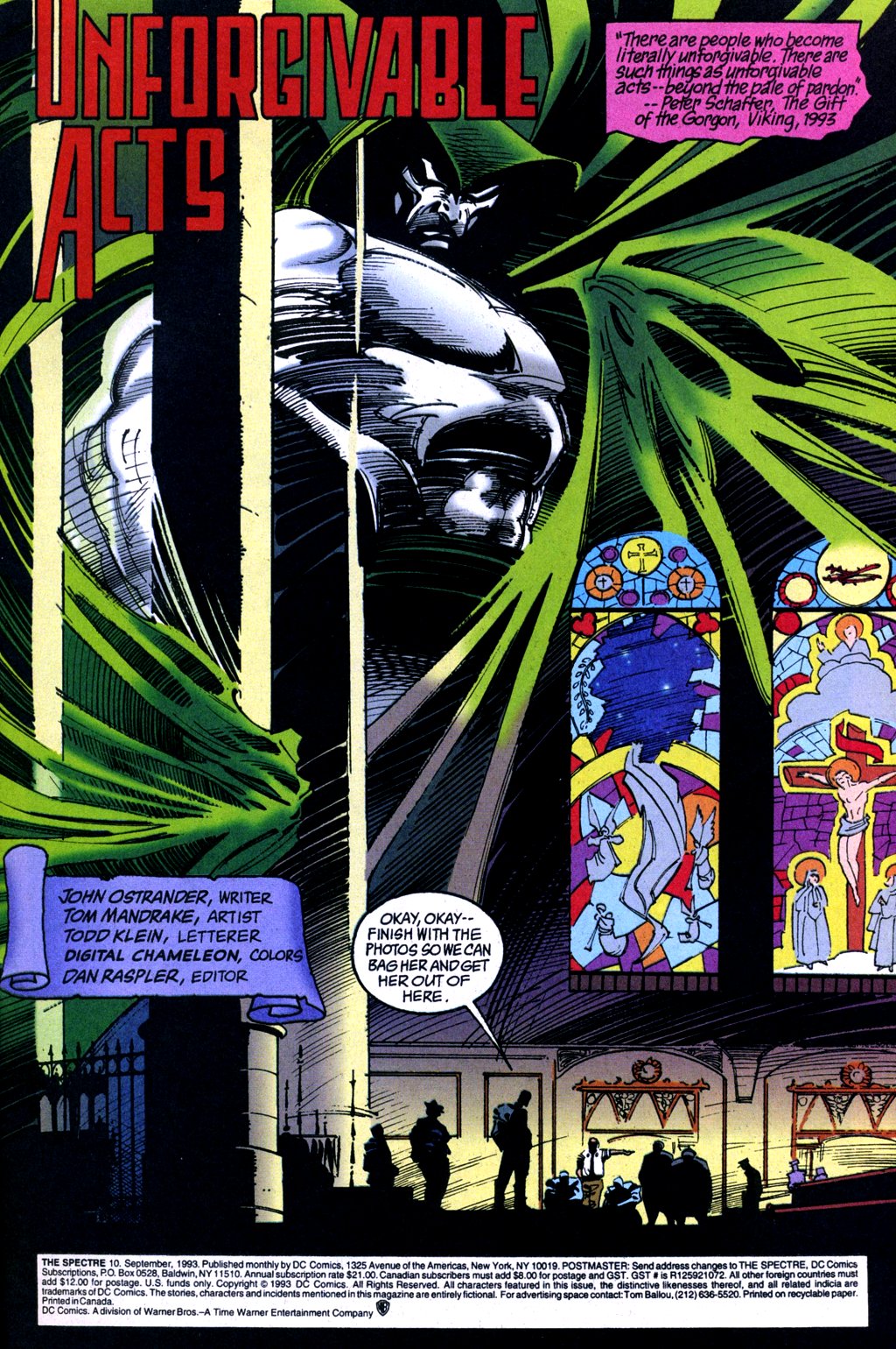 Read online The Spectre (1992) comic -  Issue #10 - 2