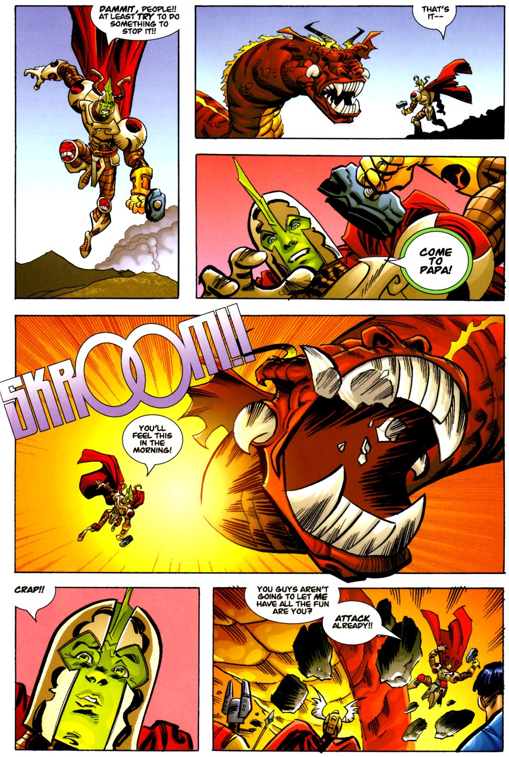 Read online Savage Dragon: God War comic -  Issue #4 - 6