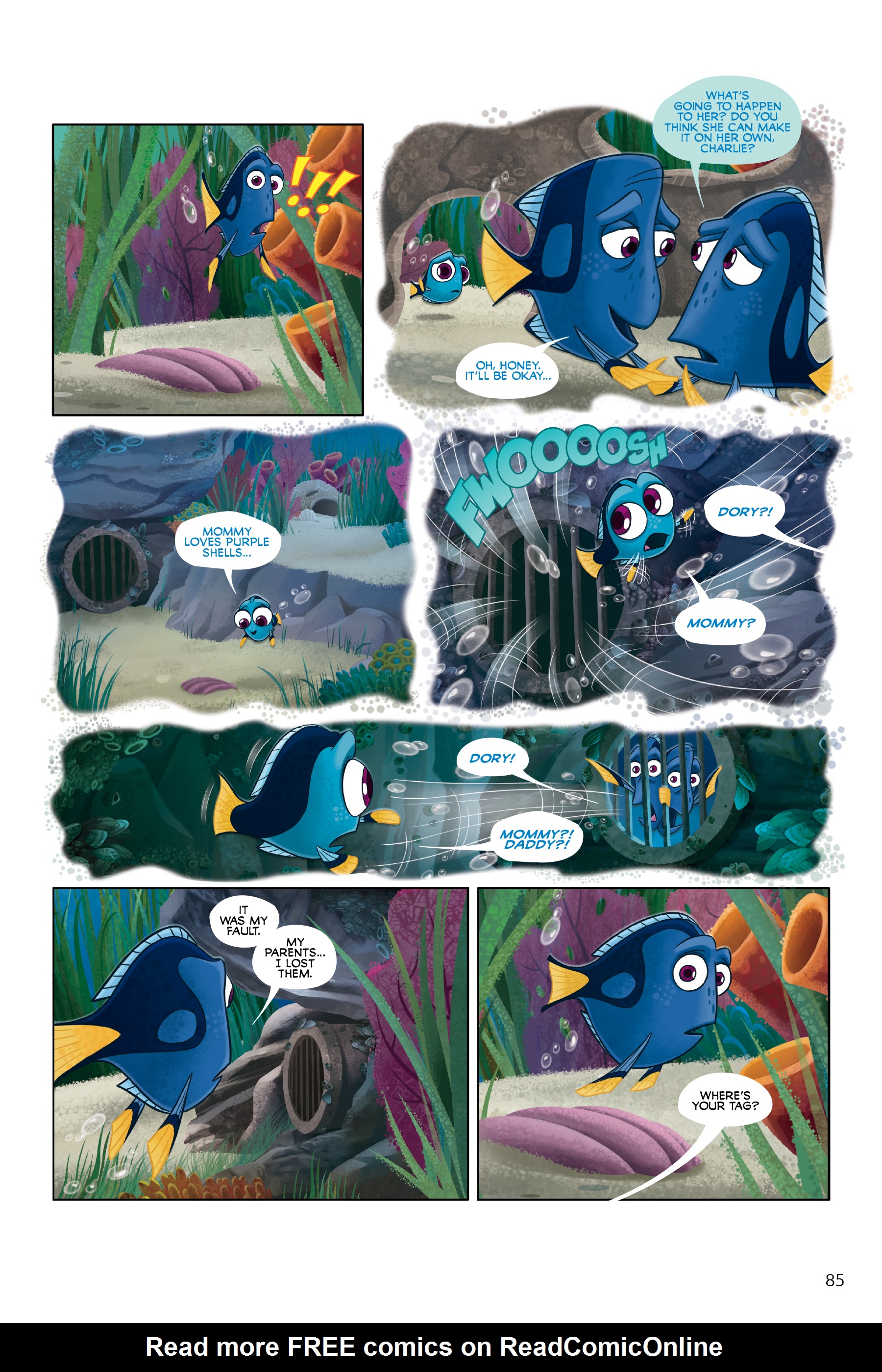Read online Disney/PIXAR Finding Nemo and Finding Dory: The Story of the Movies in Comics comic -  Issue # TPB - 85