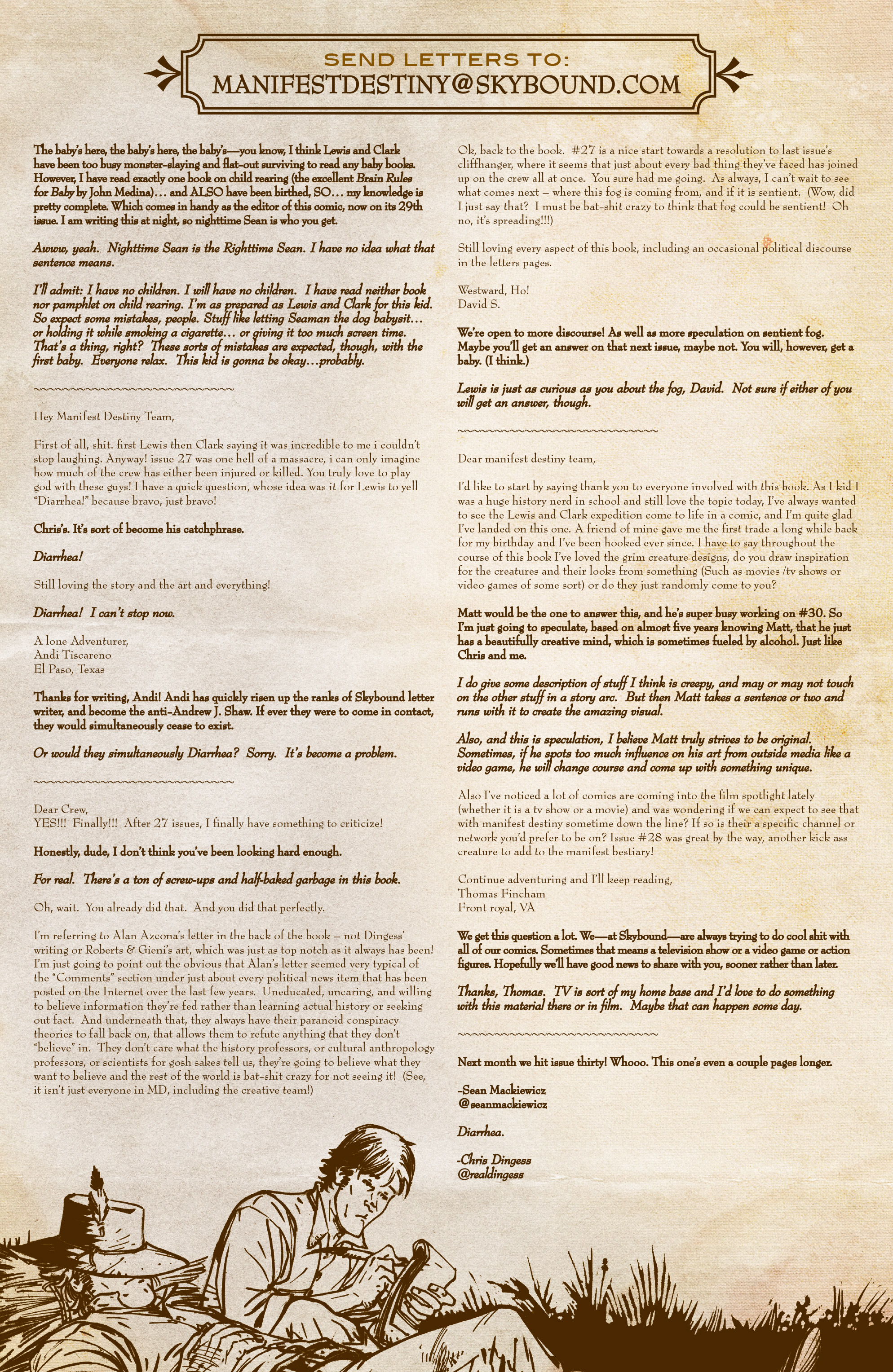 Read online Manifest Destiny comic -  Issue #29 - 23