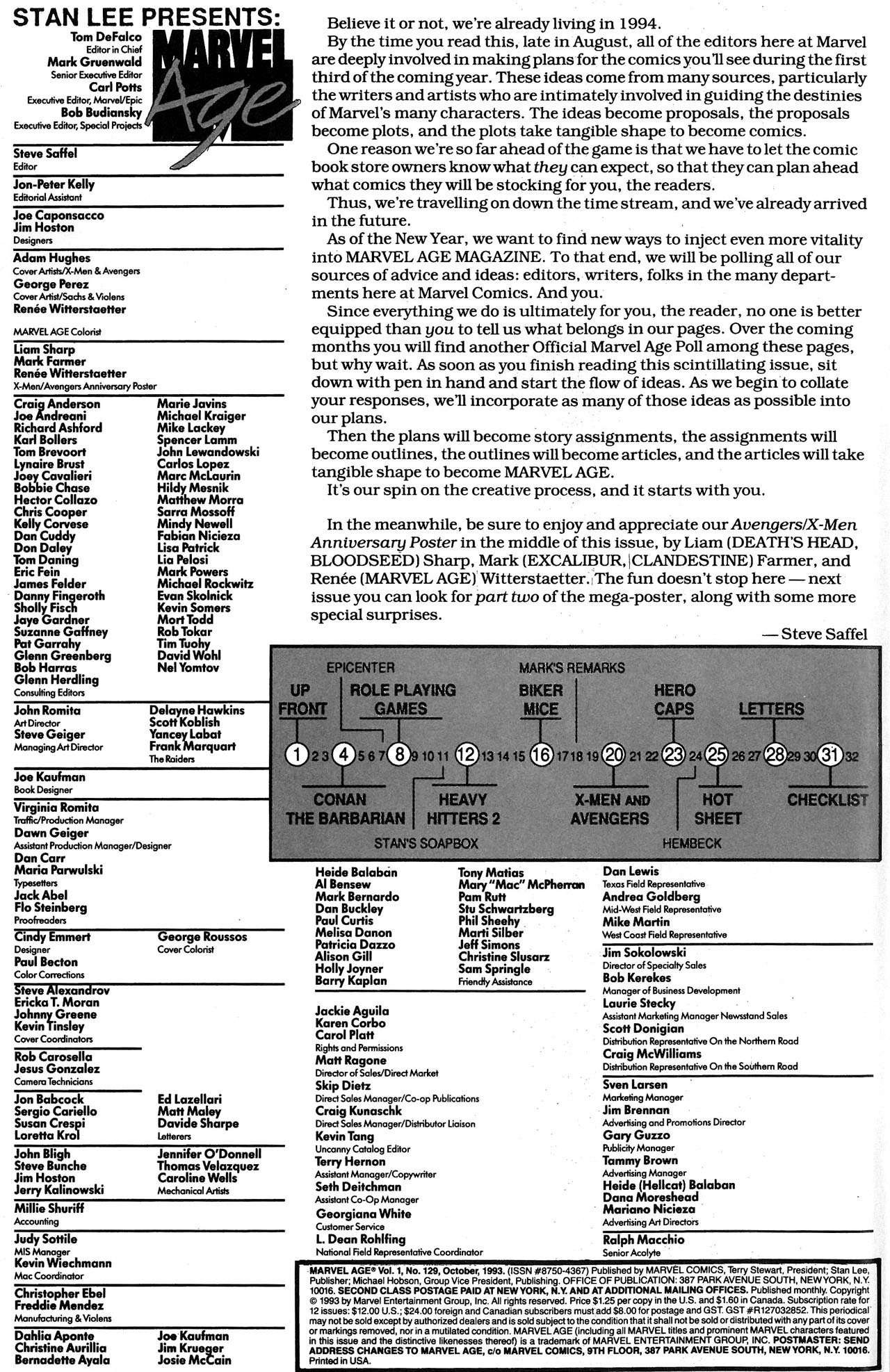 Read online Marvel Age comic -  Issue #129 - 2