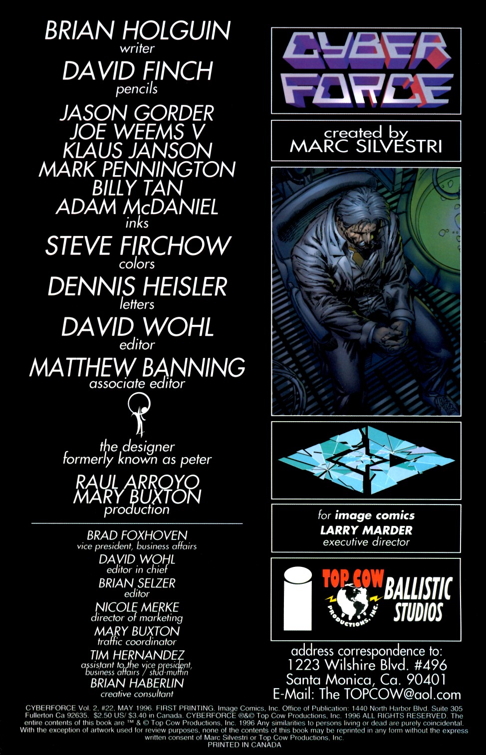 Read online Cyberforce (1993) comic -  Issue #22 - 2