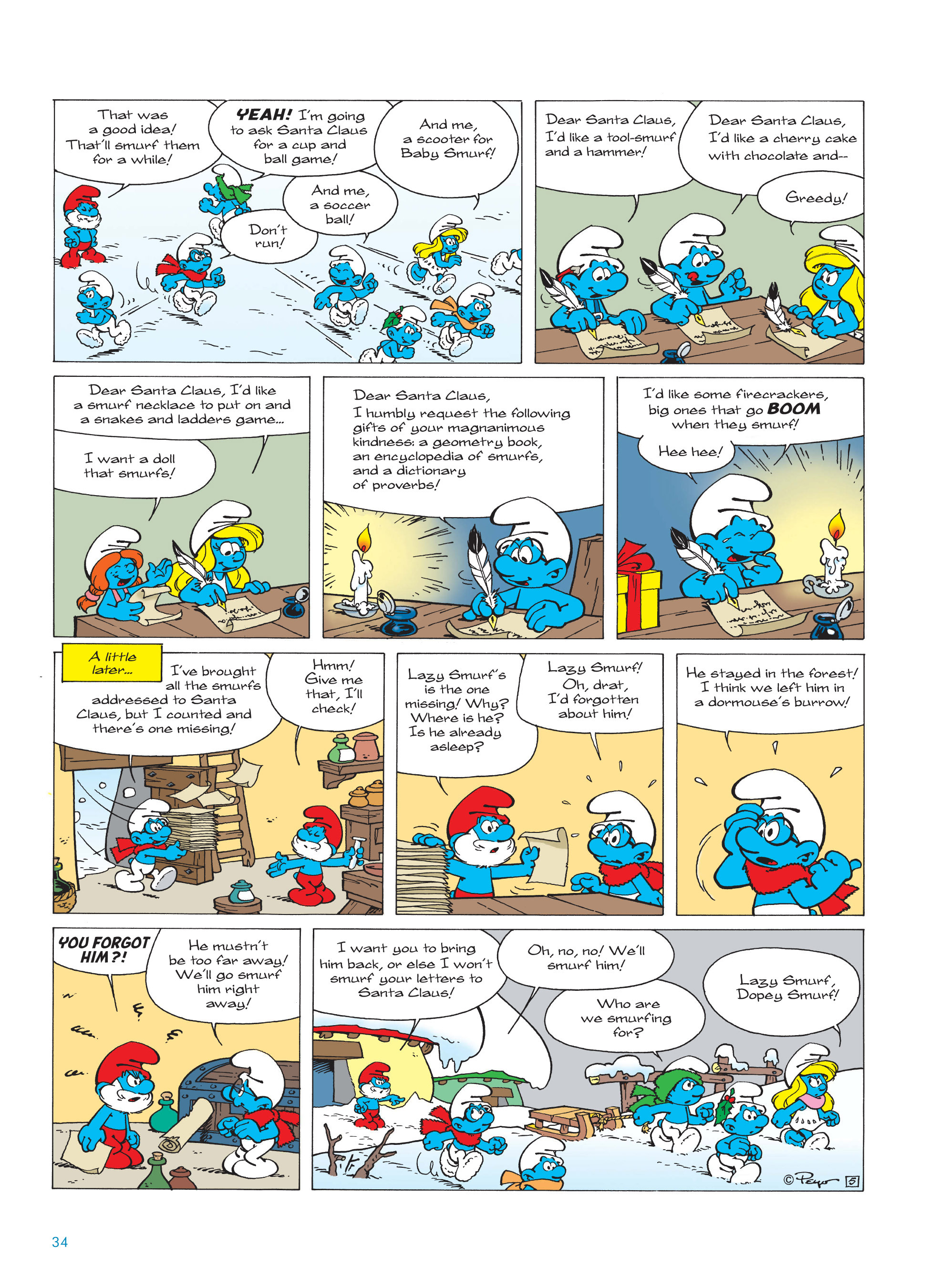 Read online The Smurfs Christmas comic -  Issue # Full - 34
