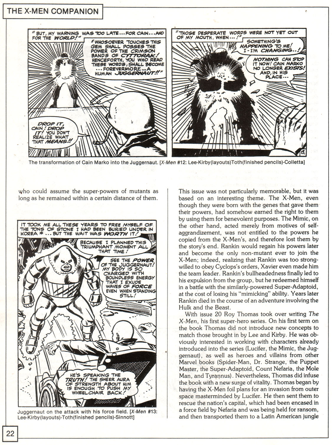 Read online The X-Men Companion comic -  Issue #1 - 22
