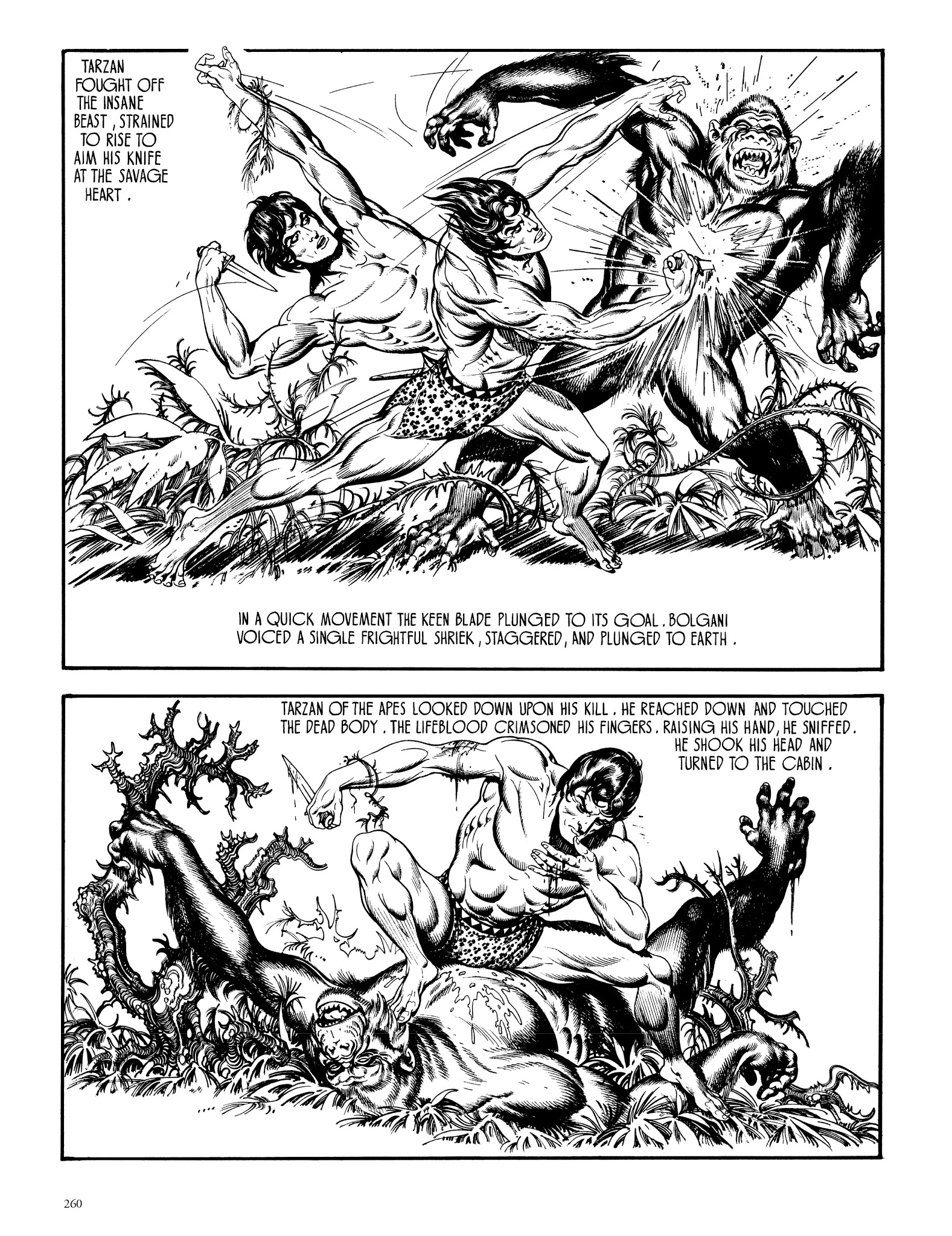 Read online Edgar Rice Burroughs' Tarzan: Burne Hogarth's Lord of the Jungle comic -  Issue # TPB - 259