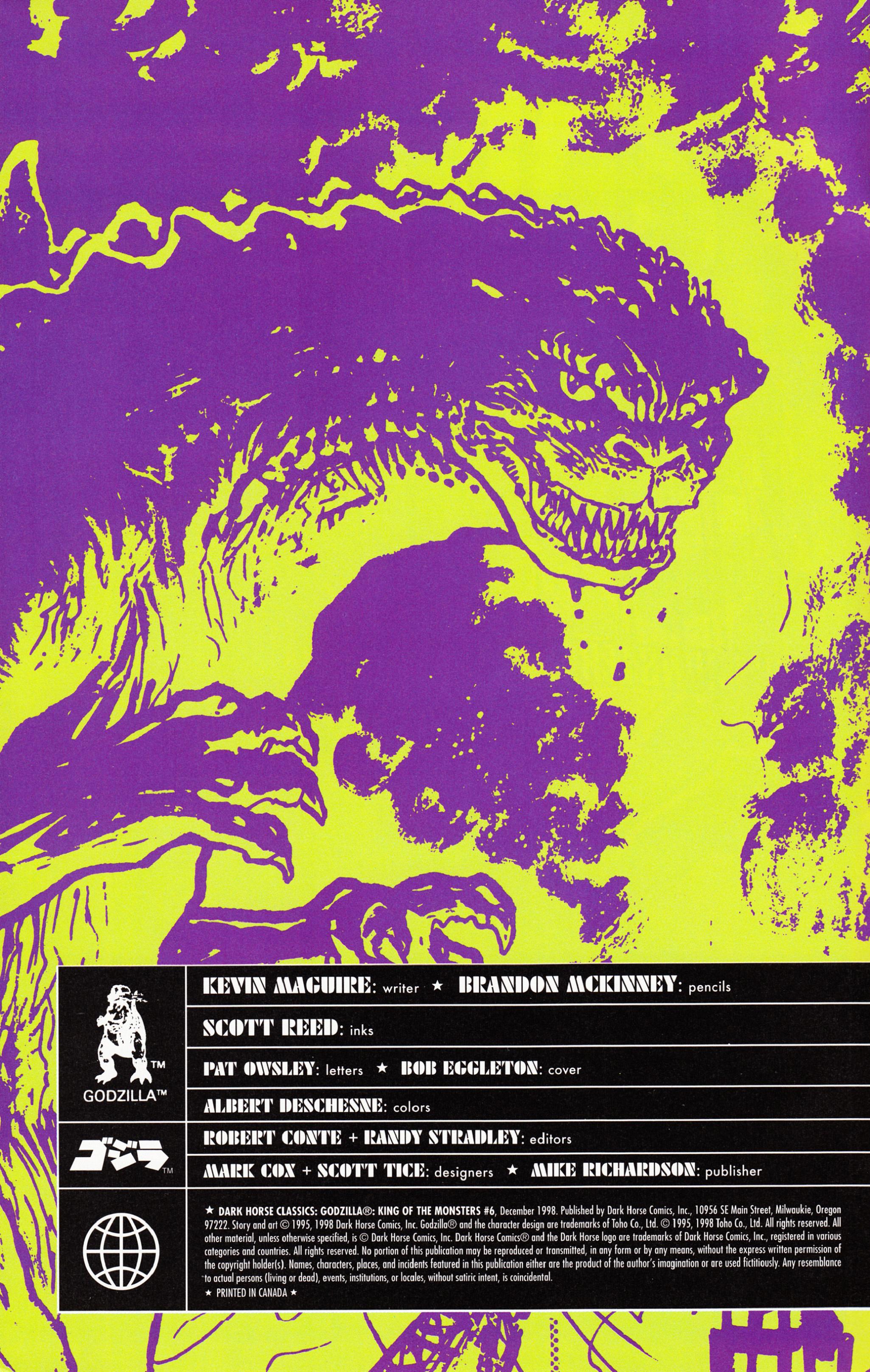 Read online Dark Horse Classics: Godzilla - King of the Monsters comic -  Issue #6 - 2