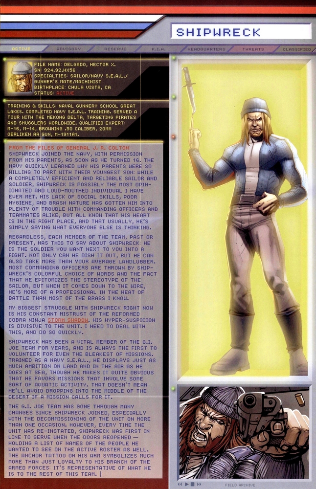 Read online G.I. Joe: Data Desk Handbook comic -  Issue #1 - 9