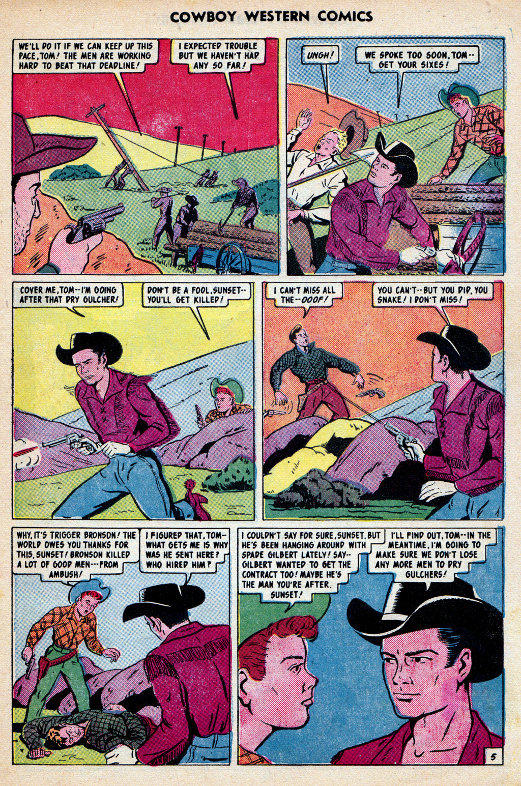 Read online Cowboy Western Comics (1948) comic -  Issue #30 - 7