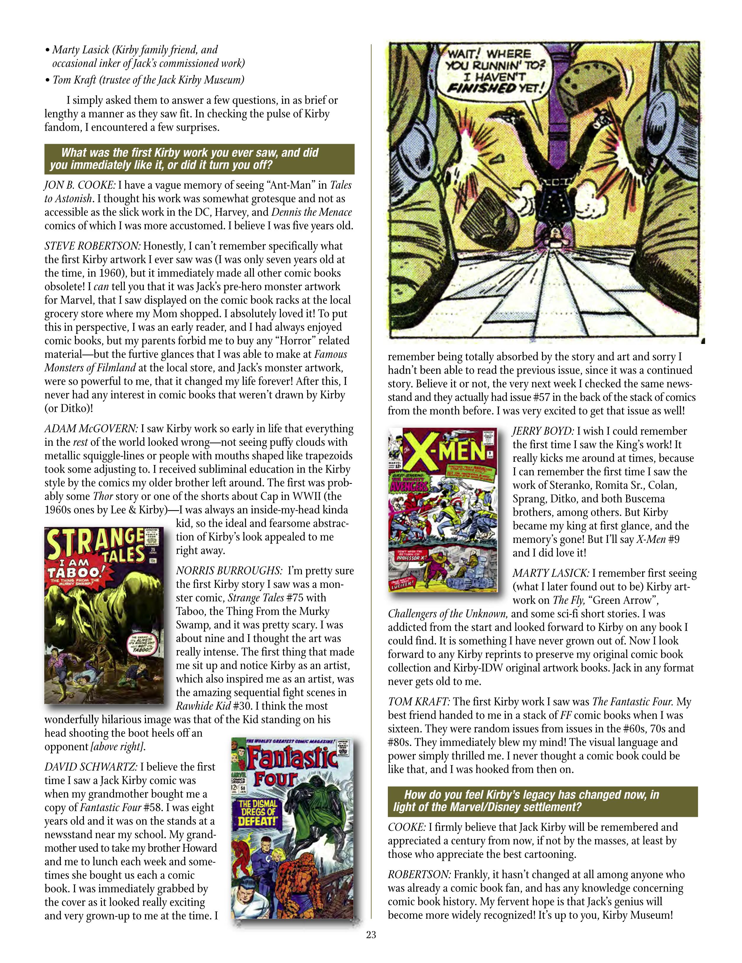 Read online The Jack Kirby Collector comic -  Issue #69 - 25