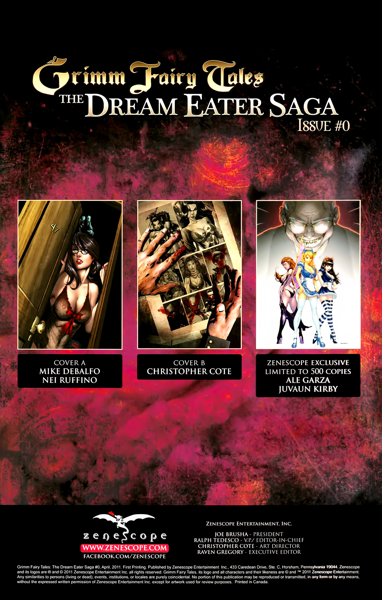 Read online Grimm Fairy Tales: The Dream Eater Saga comic -  Issue #0 - 2