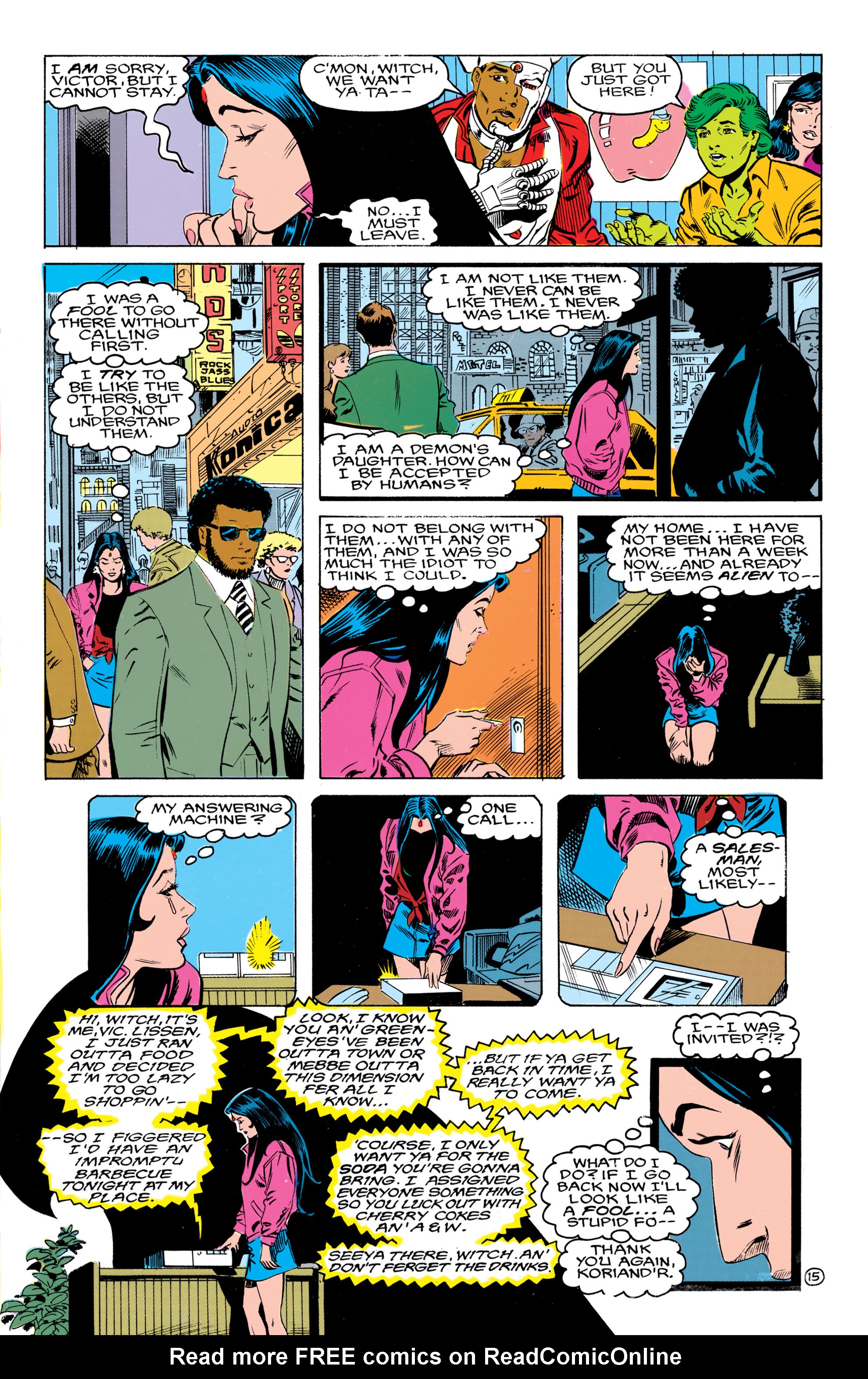 Read online The New Teen Titans (1984) comic -  Issue #39 - 16