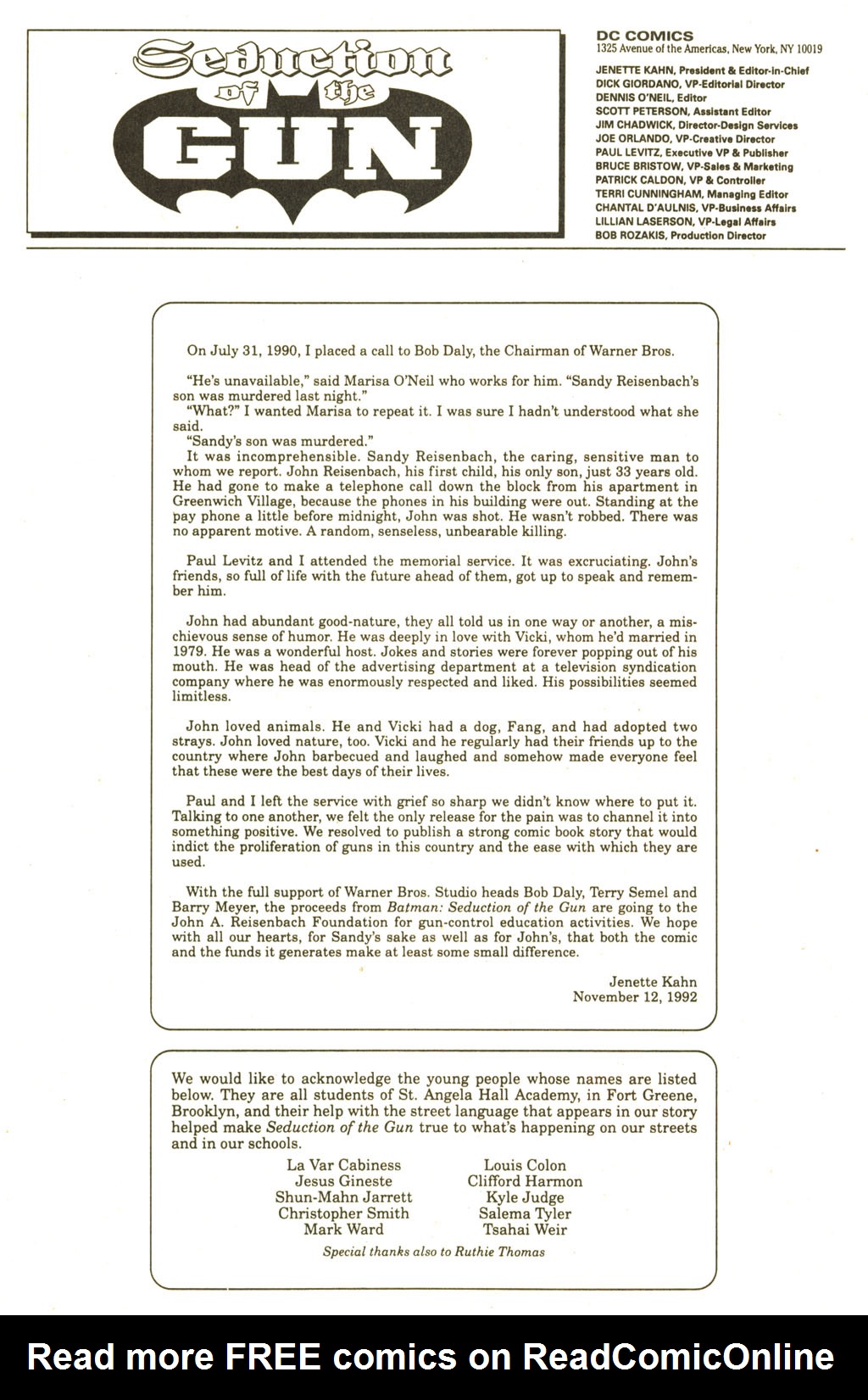 Read online Batman: Seduction of the Gun comic -  Issue # Full - 58