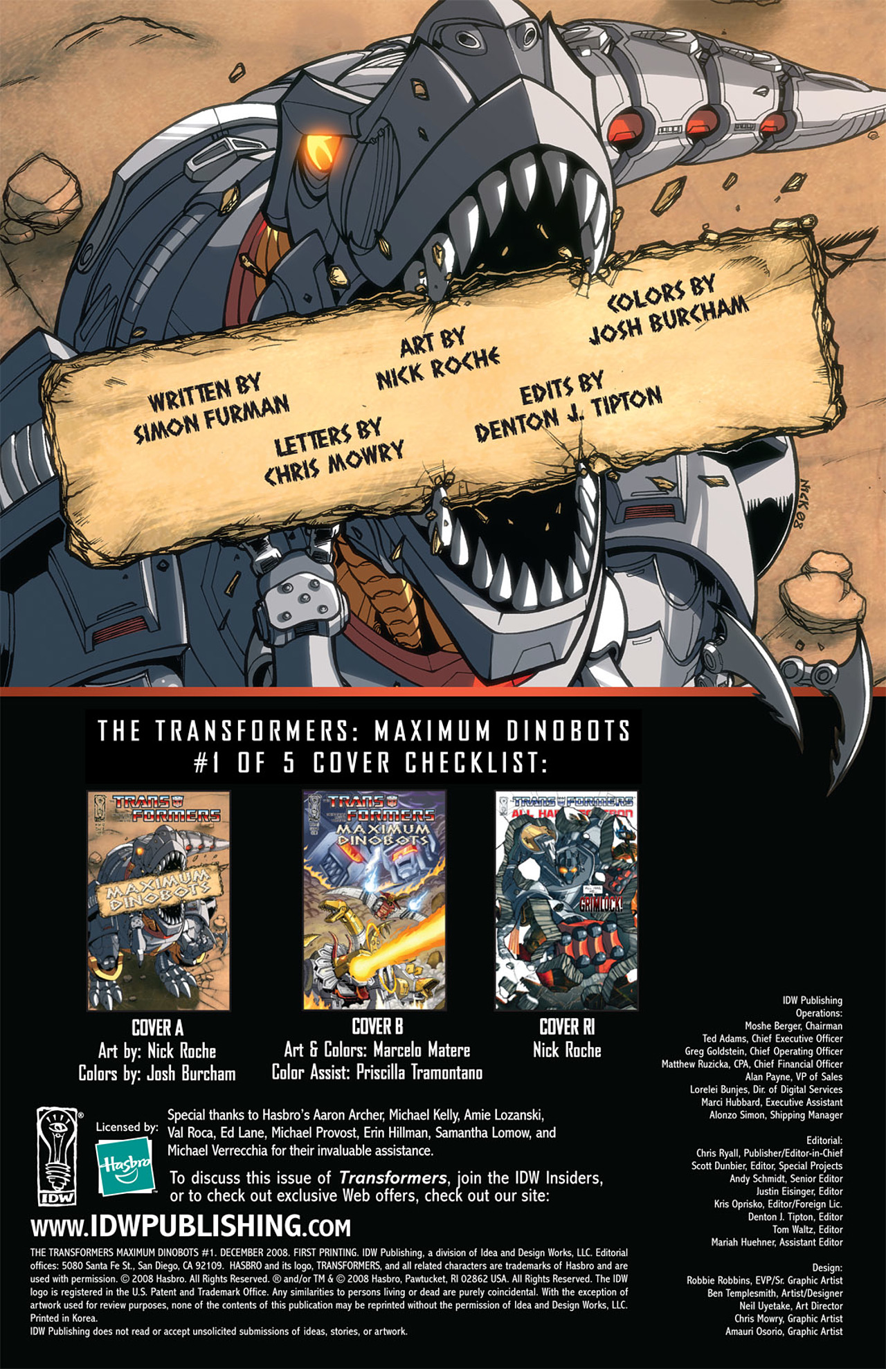Read online The Transformers: Maximum Dinobots comic -  Issue #1 - 3