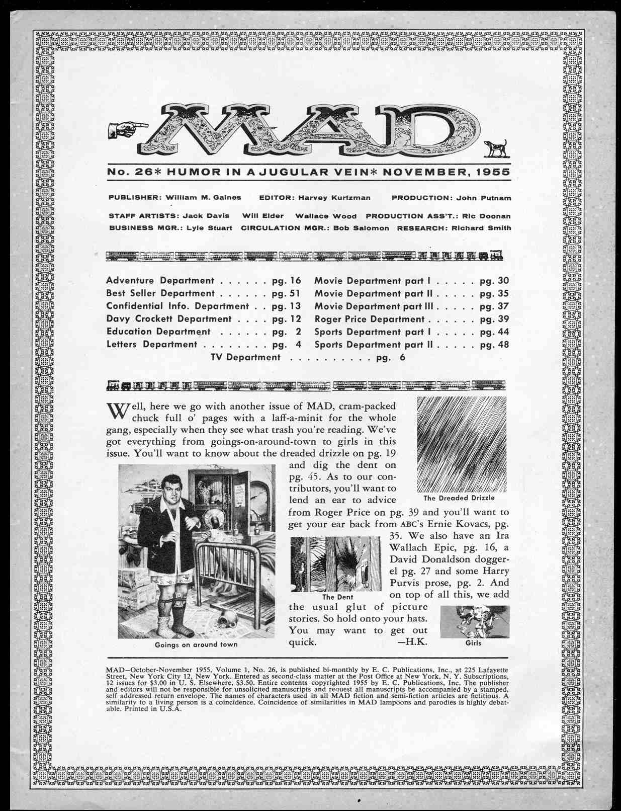 Read online MAD comic -  Issue #26 - 3