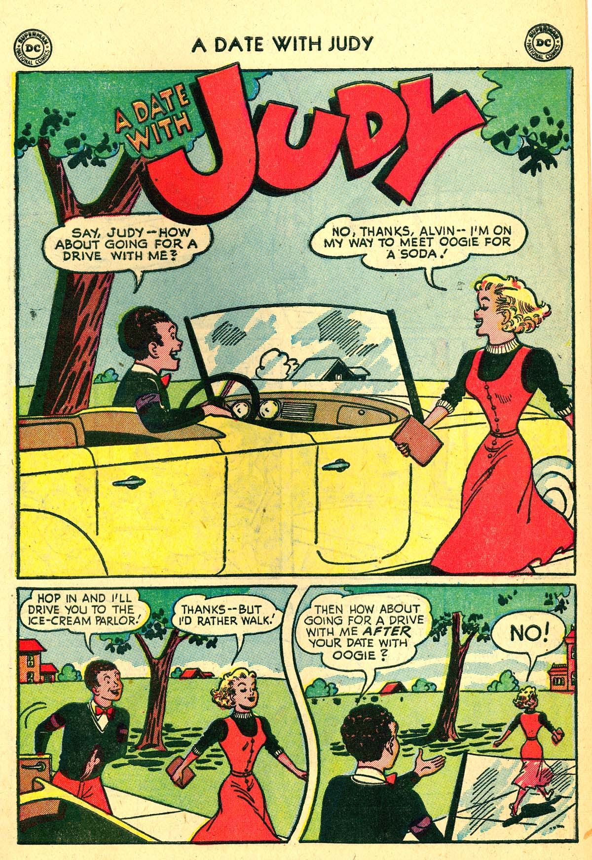 Read online A Date with Judy comic -  Issue #34 - 35