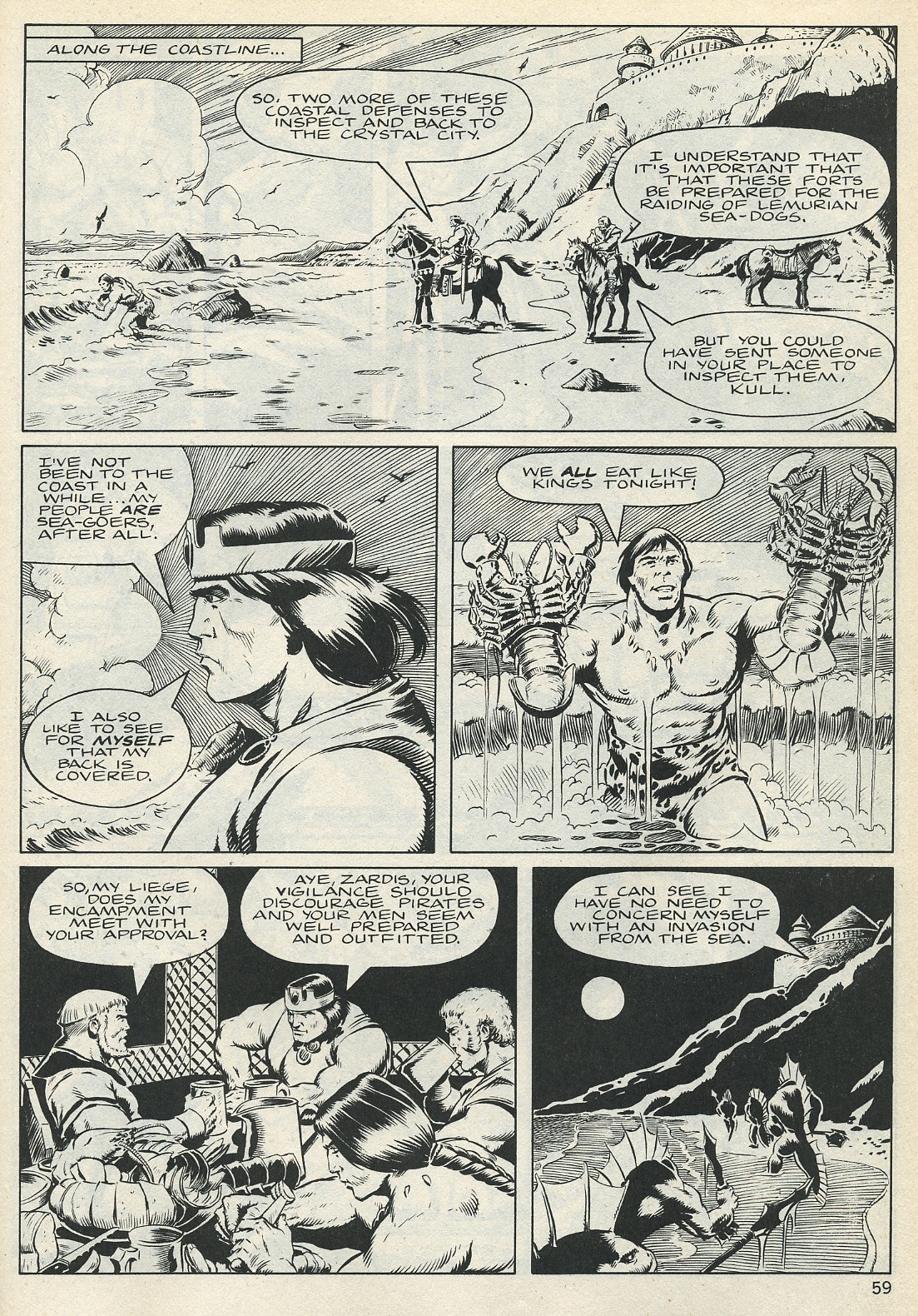 Read online The Savage Sword Of Conan comic -  Issue #132 - 59