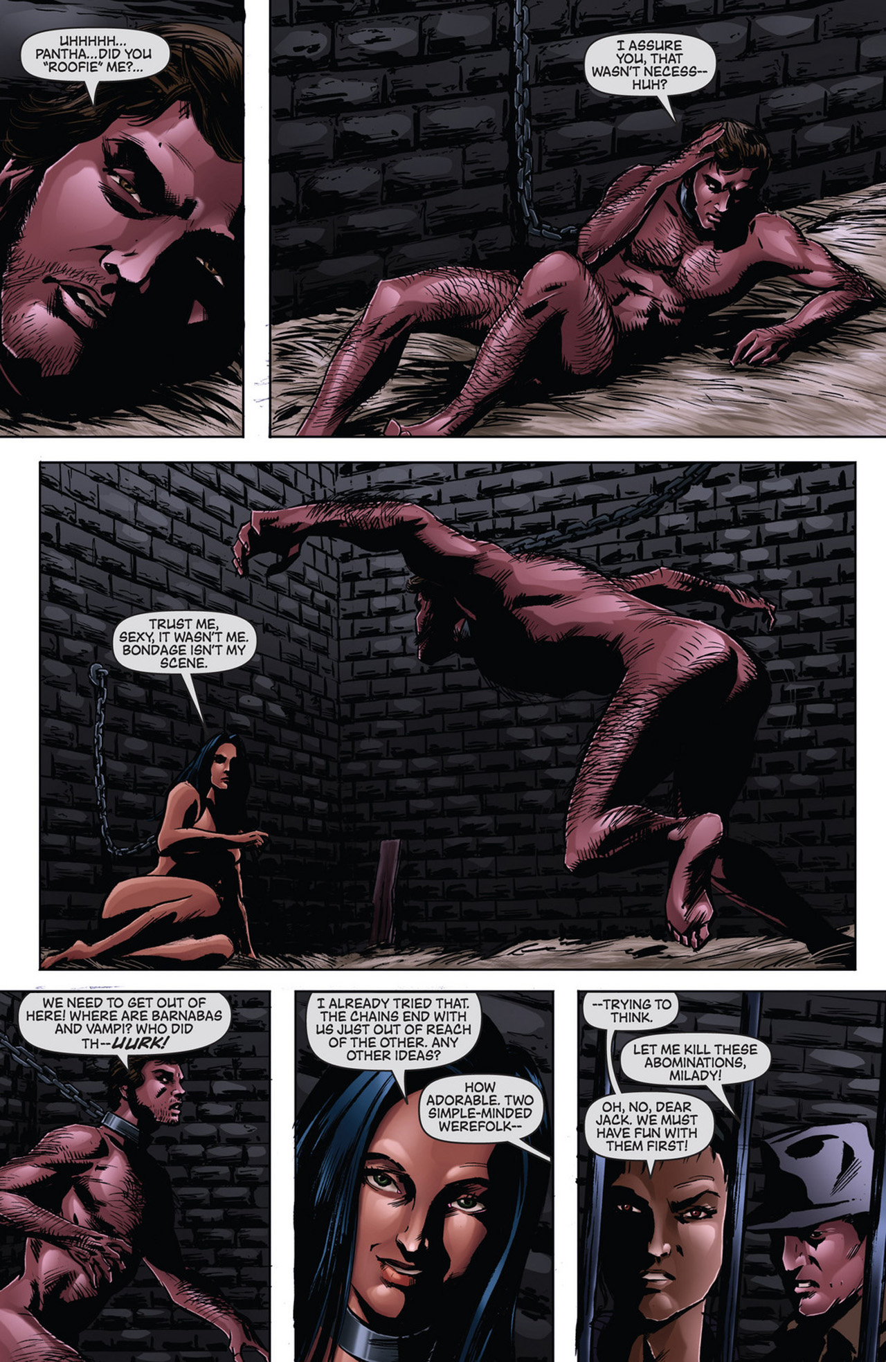 Read online Dark Shadows/Vampirella comic -  Issue #4 - 7