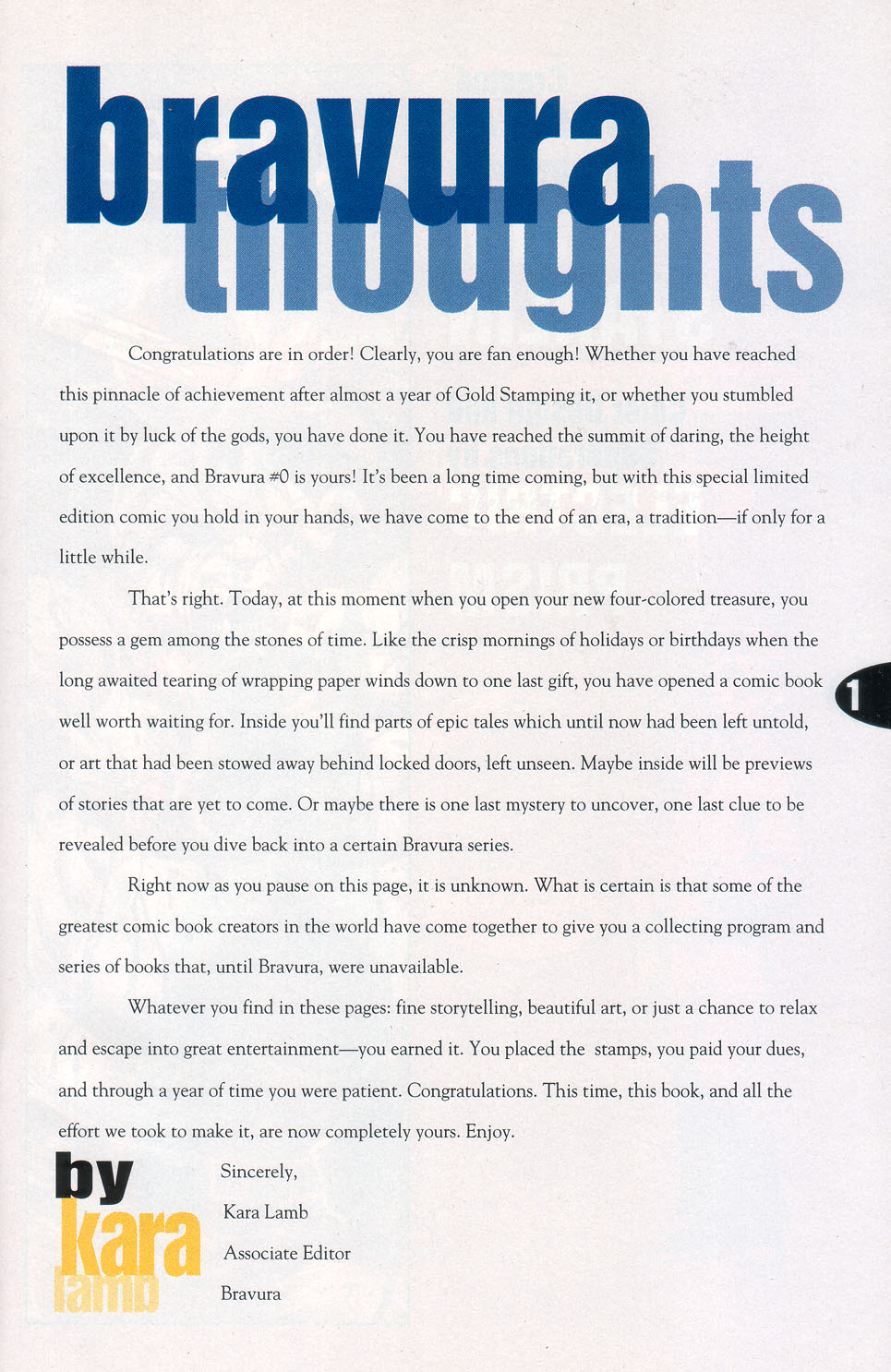 Read online Bravura comic -  Issue #0 - 3