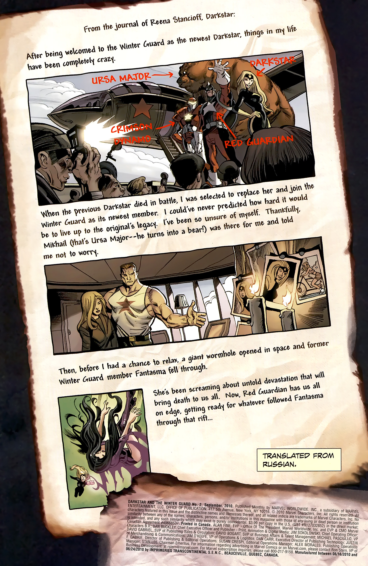 Read online Darkstar & The Winter Guard comic -  Issue #2 - 2
