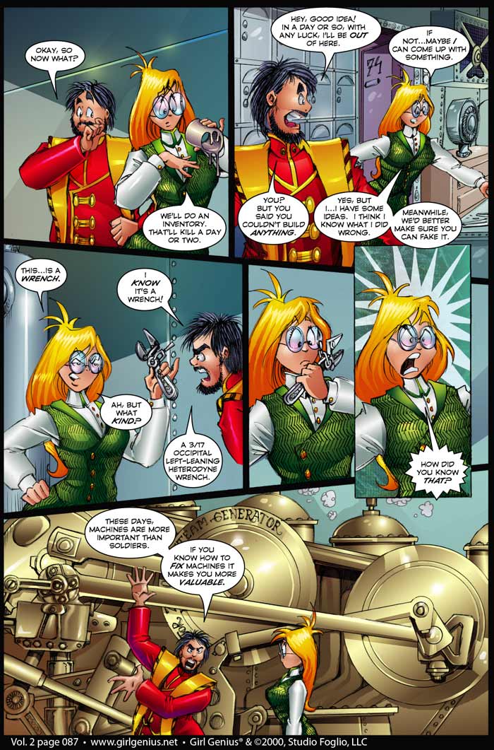 Read online Girl Genius (2002) comic -  Issue #2 - 87