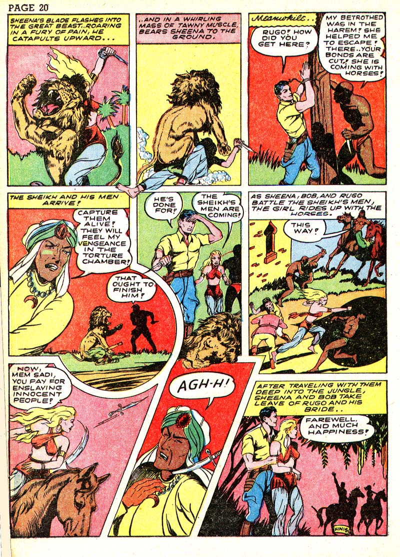 Read online Sheena, Queen of the Jungle (1942) comic -  Issue #3 - 23