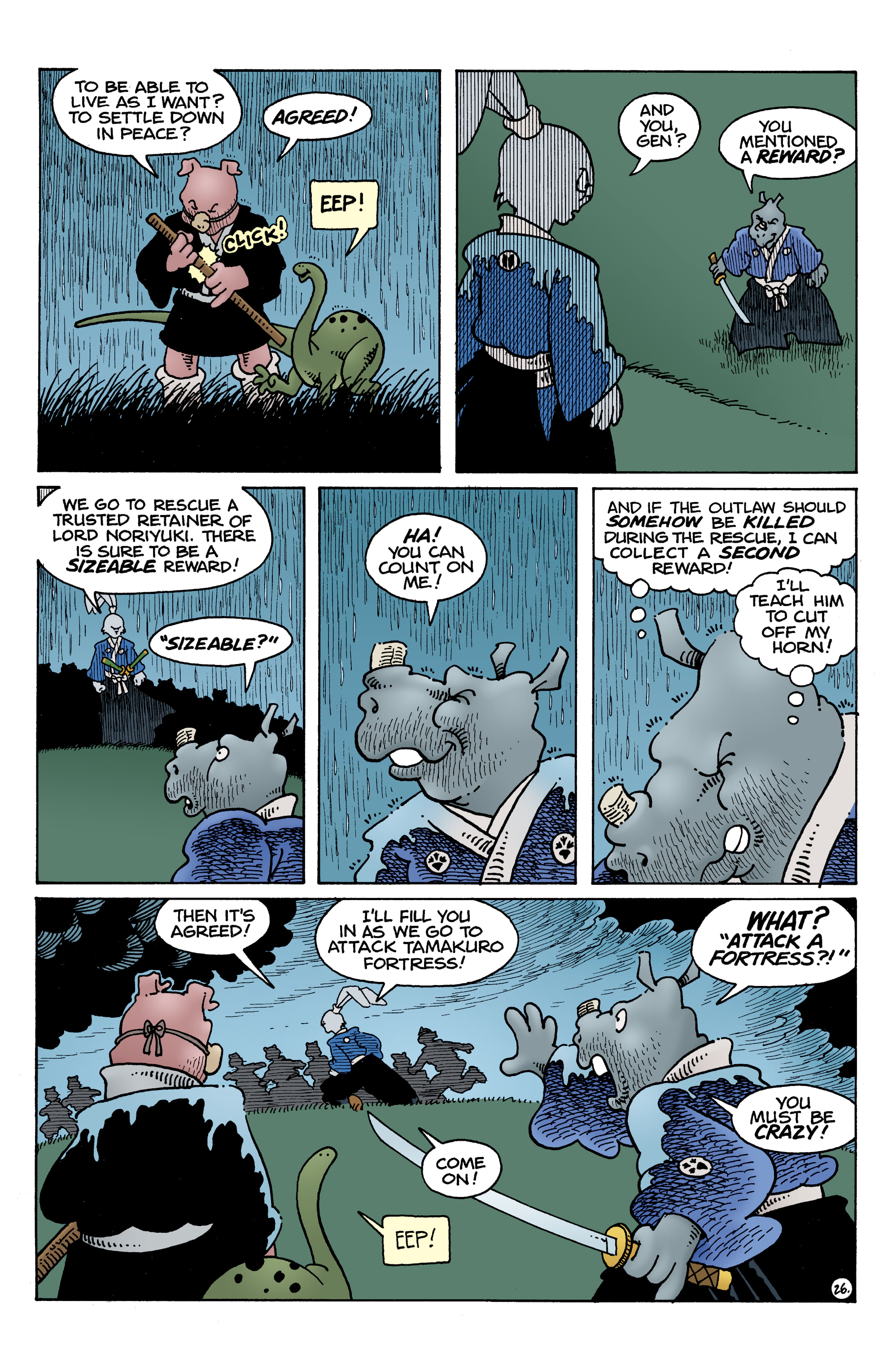 Read online Usagi Yojimbo: The Dragon Bellow Conspiracy comic -  Issue #4 - 28