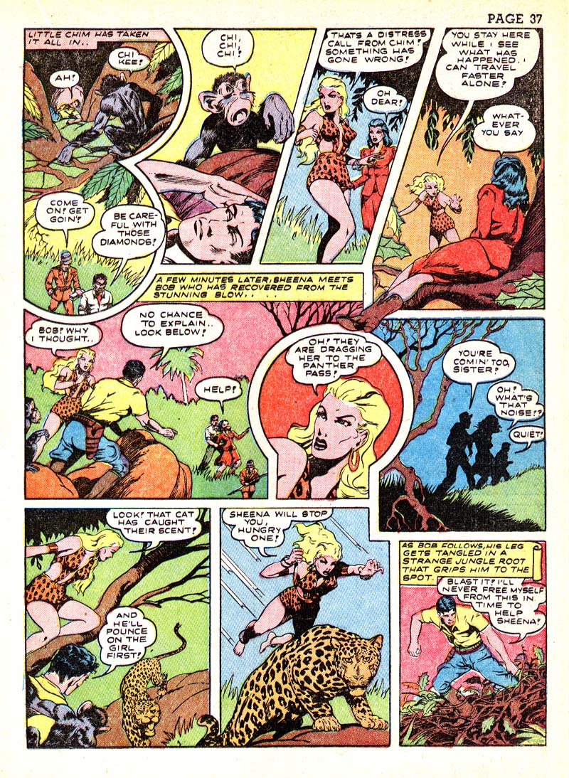 Read online Sheena, Queen of the Jungle (1942) comic -  Issue #3 - 40