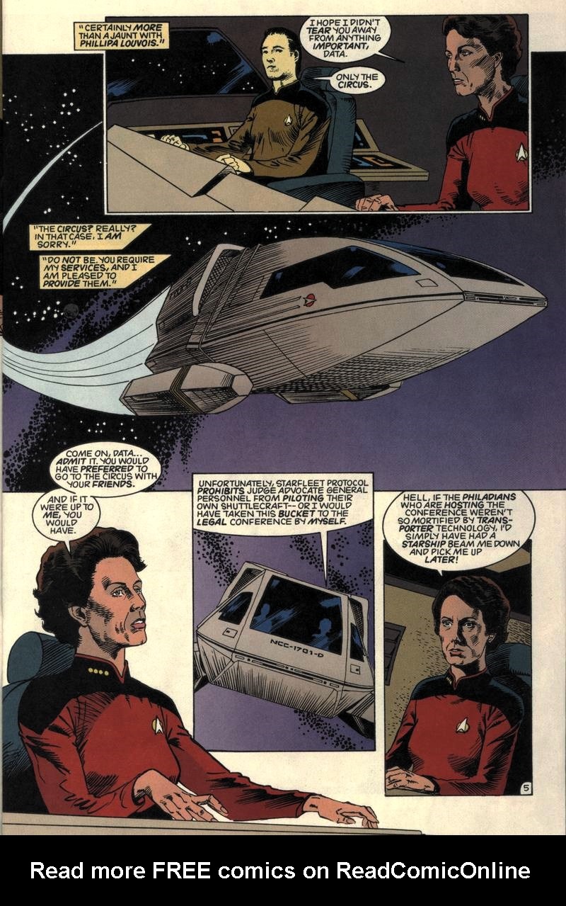 Read online Star Trek: The Next Generation (1989) comic -  Issue #52 - 6