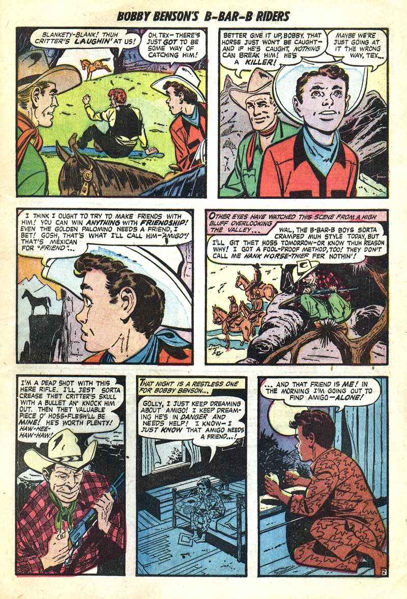 Read online Bobby Benson's B-Bar-B Riders comic -  Issue #3 - 21