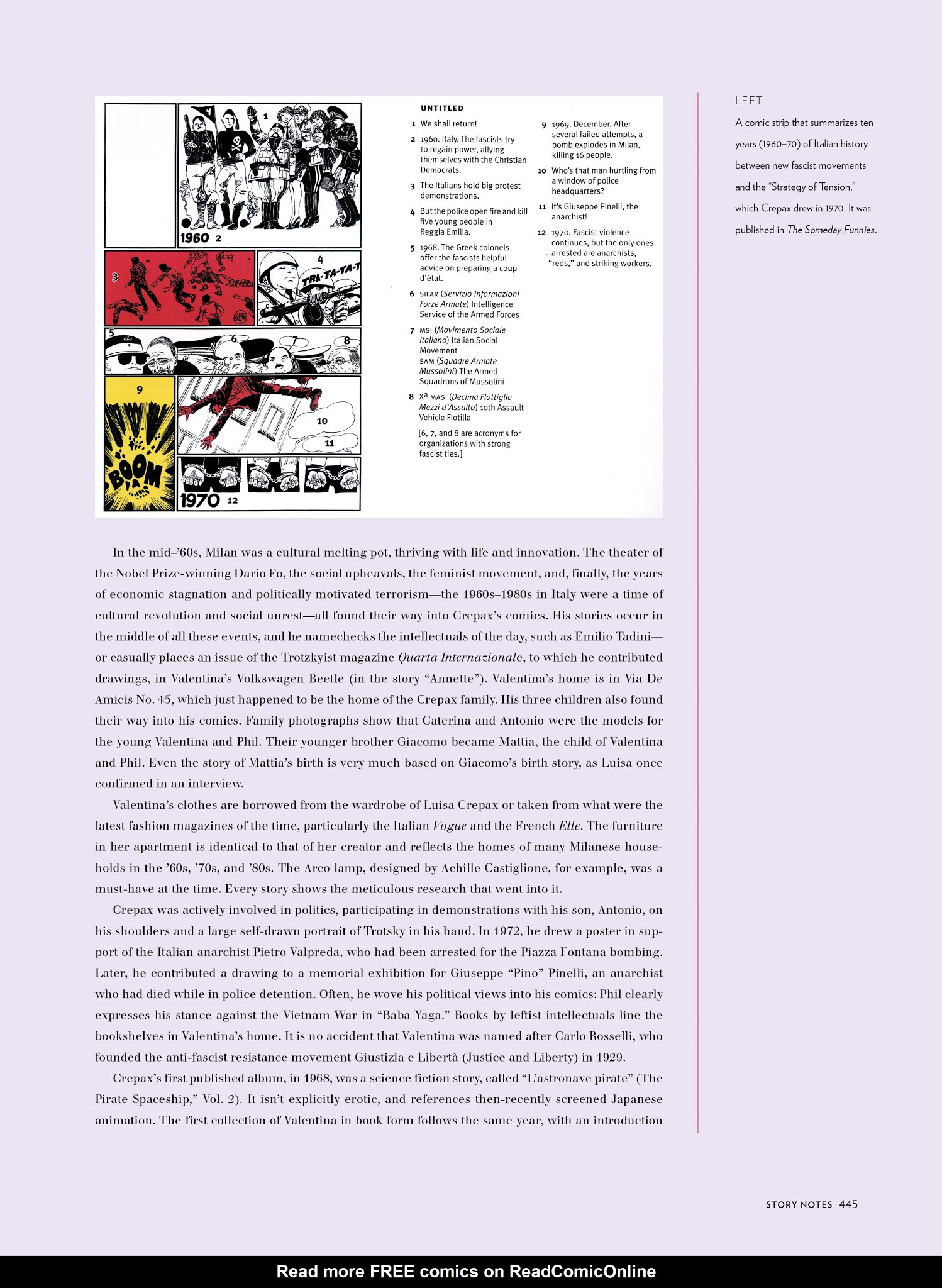Read online The Complete Crepax comic -  Issue # TPB 3 - 427